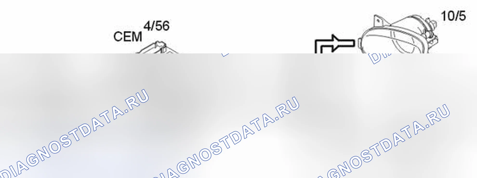 Рис. 220: Передние противотуманные фары. Volvo S60 I