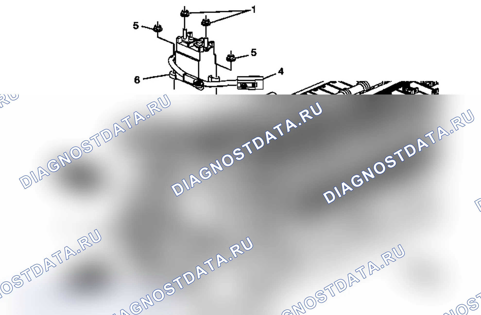 Рис. 37: Замена реле контактора положительного высокого напряжения батареи приводного двигателя. Chevrolet Silverado 3500 HD 