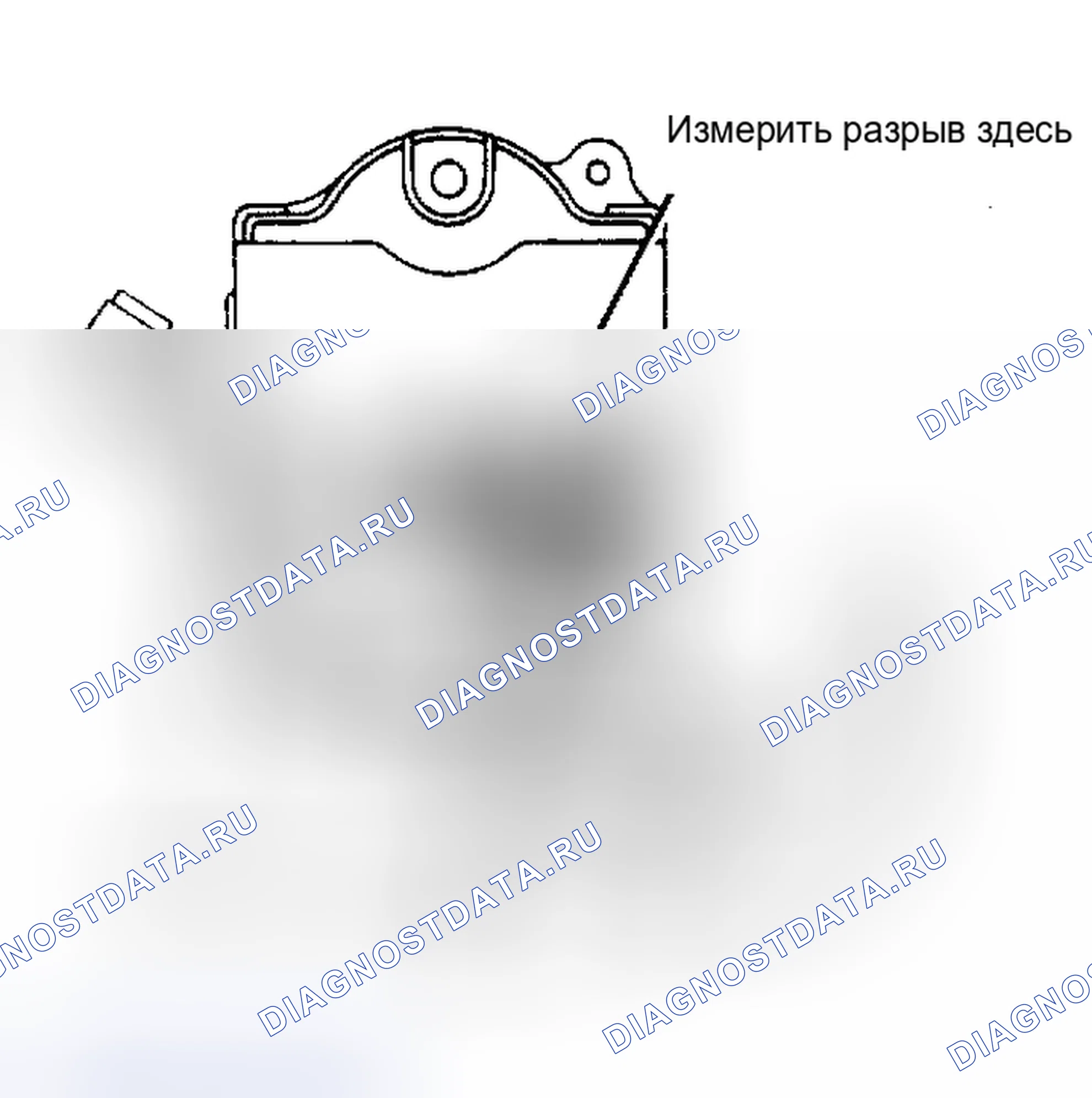 Рис. 2: Проверка воздушного зазора. Chevrolet Nova V