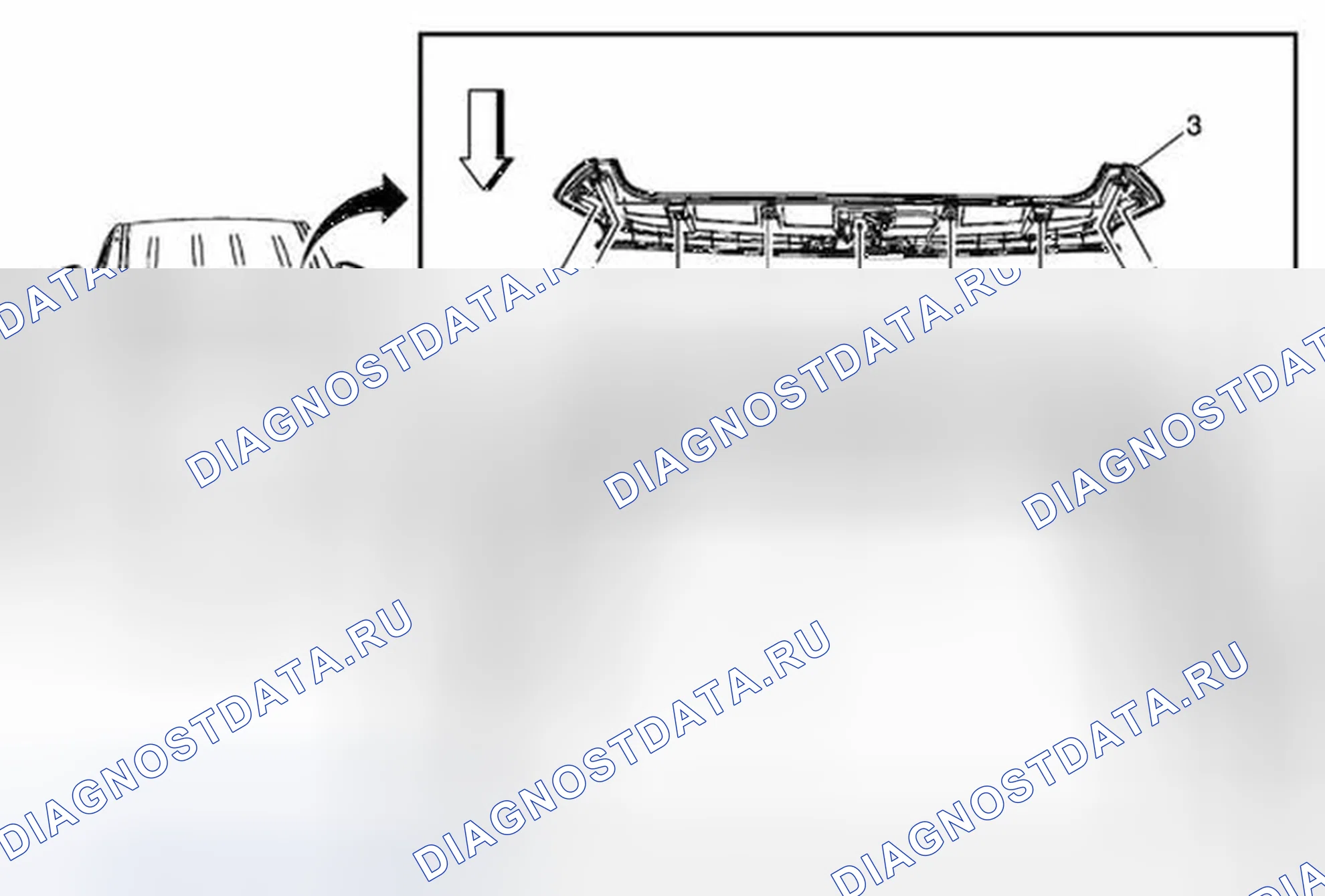Рис. 45: Замена заднего спойлера. Buick Encore I