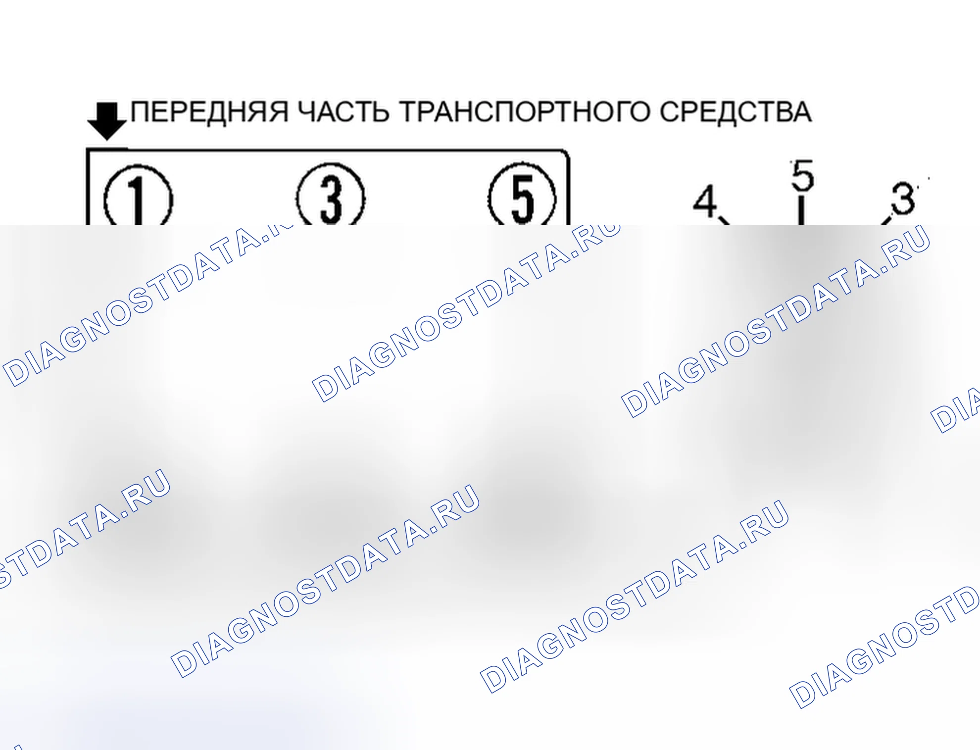 Рис. 5: Порядок отстрела и ротация дистрибьютора (Millenia 2.5L). Mazda 626 GF