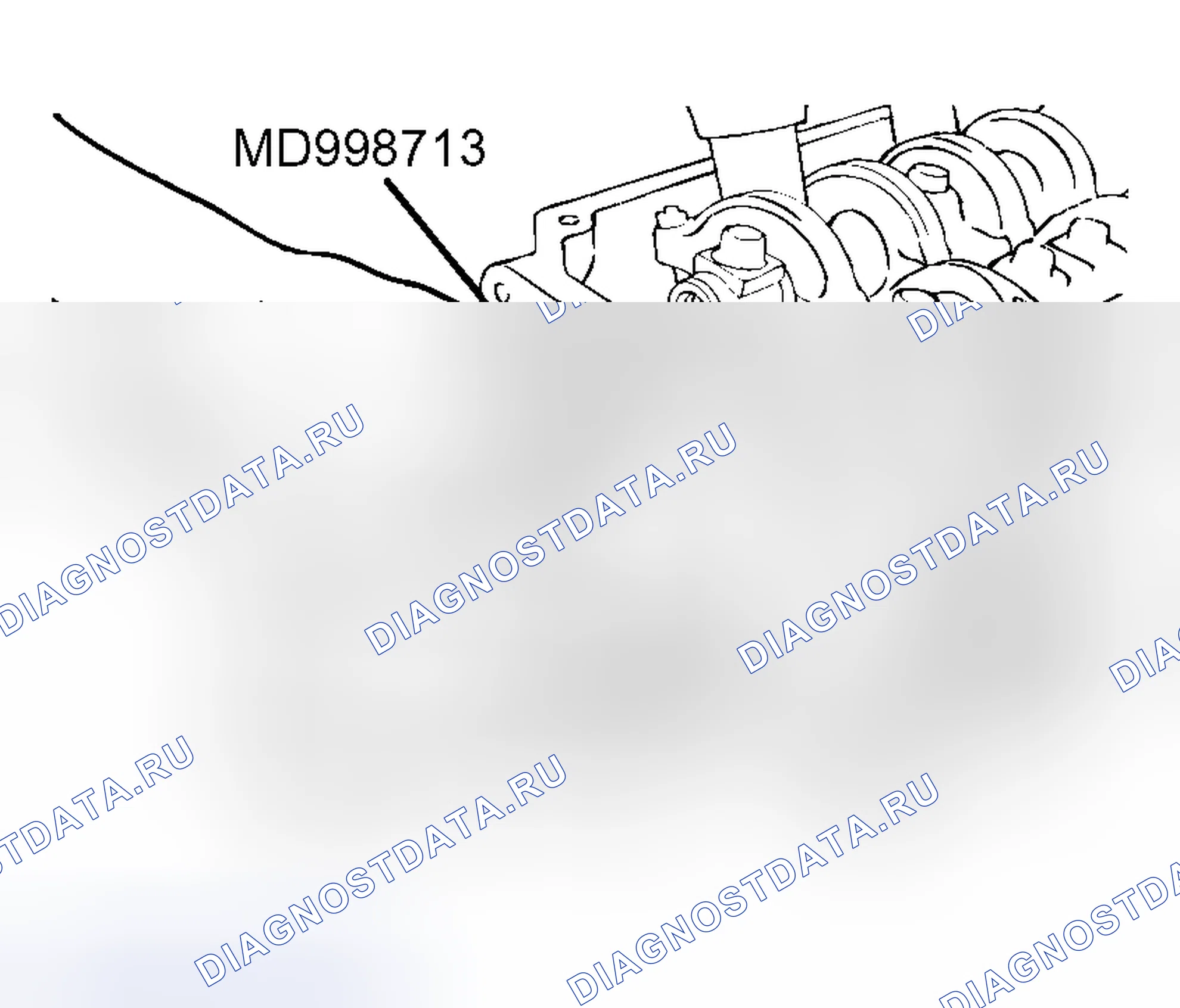 Рис. 435: > > D < < МОНТАЖ МАСЛЯНОГО УПЛОТНЕНИЯ. Mitsubishi Lancer IX рестайлинг