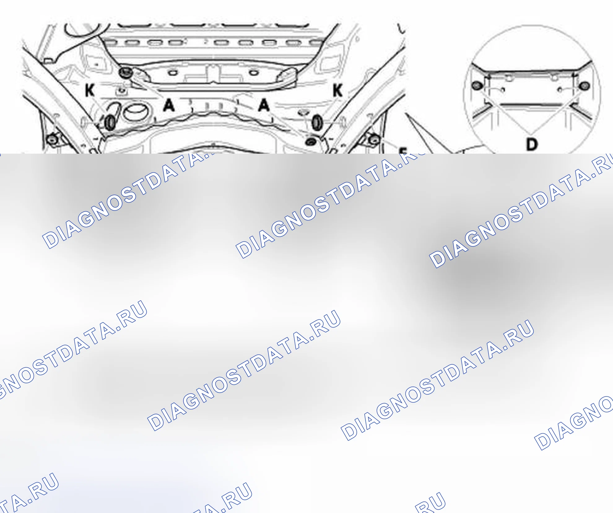 Рис. 12: Нижняя часть заднего конца. Porsche Boxster 986