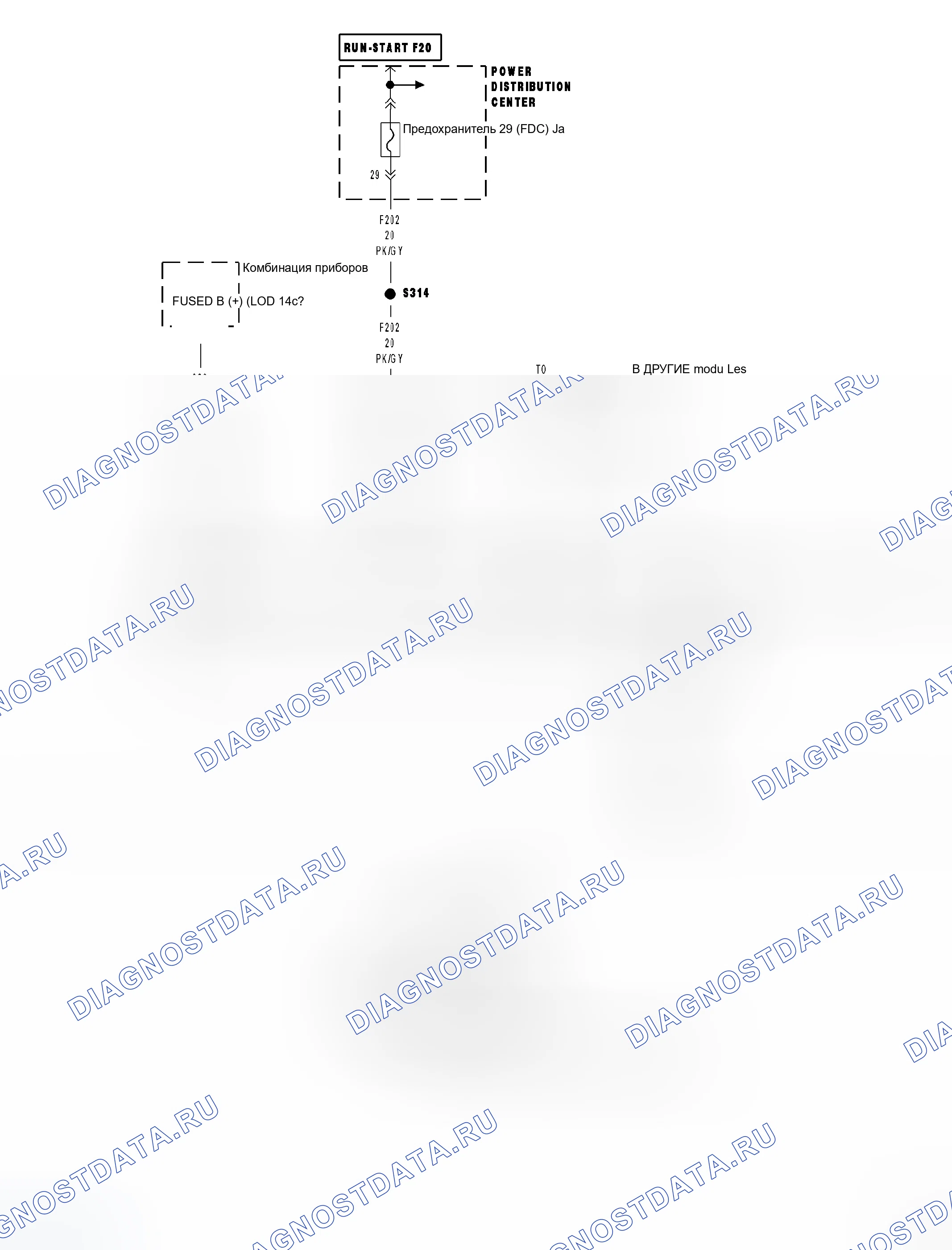 Рис. 153: Принципиальная схема. Dodge Magnum I