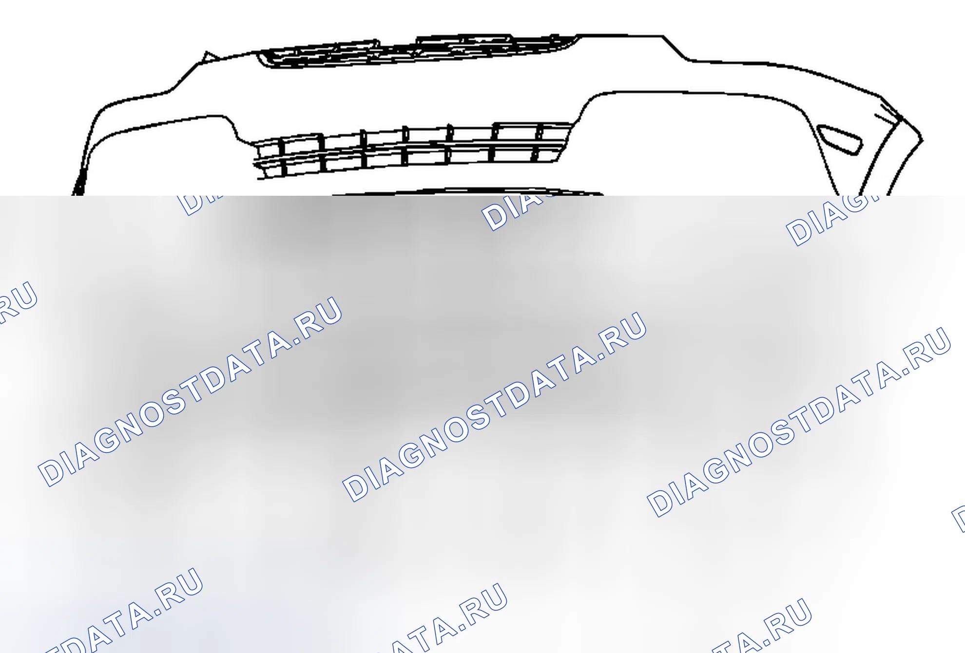 Рис. 13: Замена воздушного дефлектора передней бампера. Chevrolet Captiva I рестайлинг 2