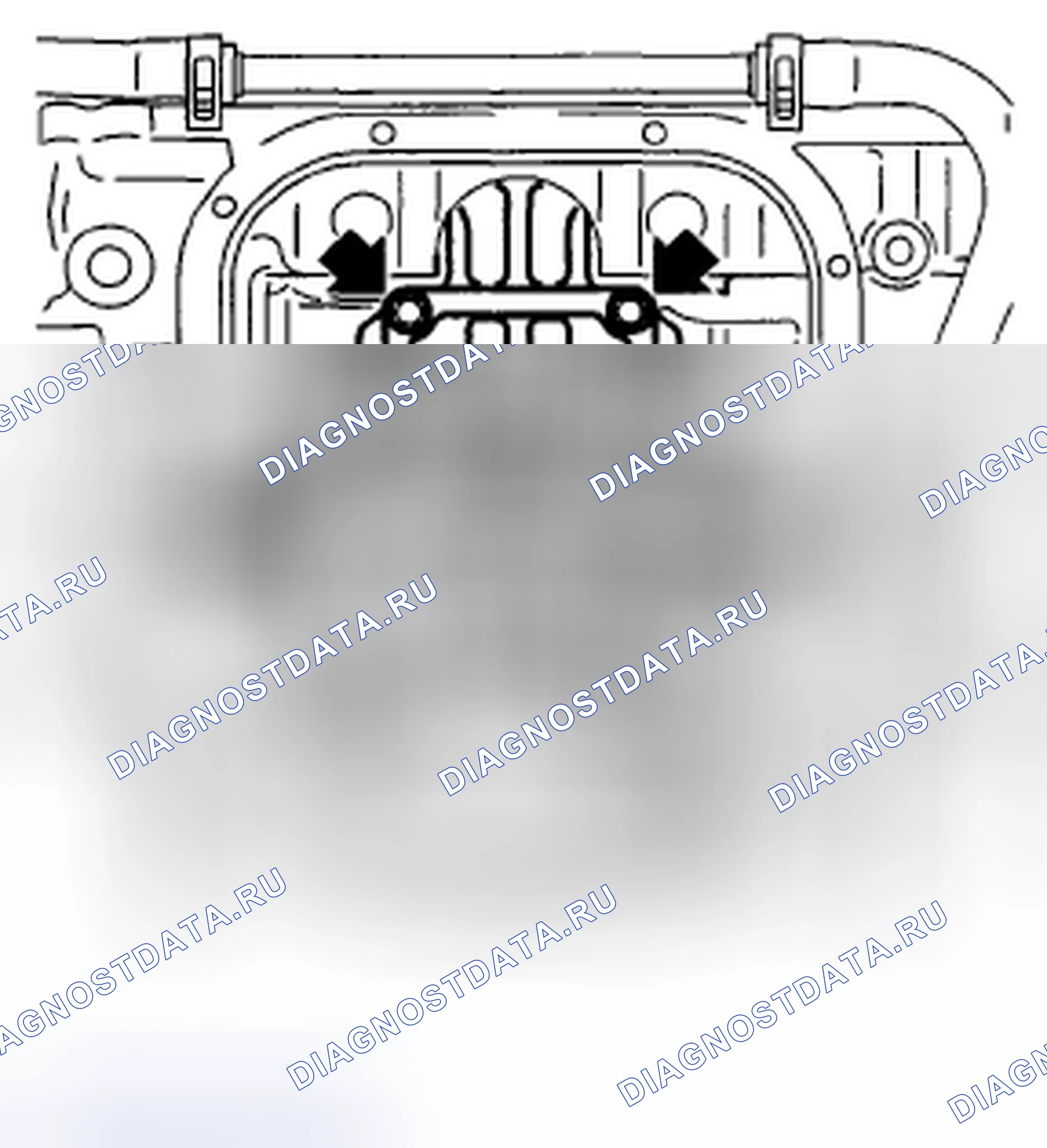 Рис. 5: ДЕМОНТАЖ. Subaru Tribeca WX рестайлинг