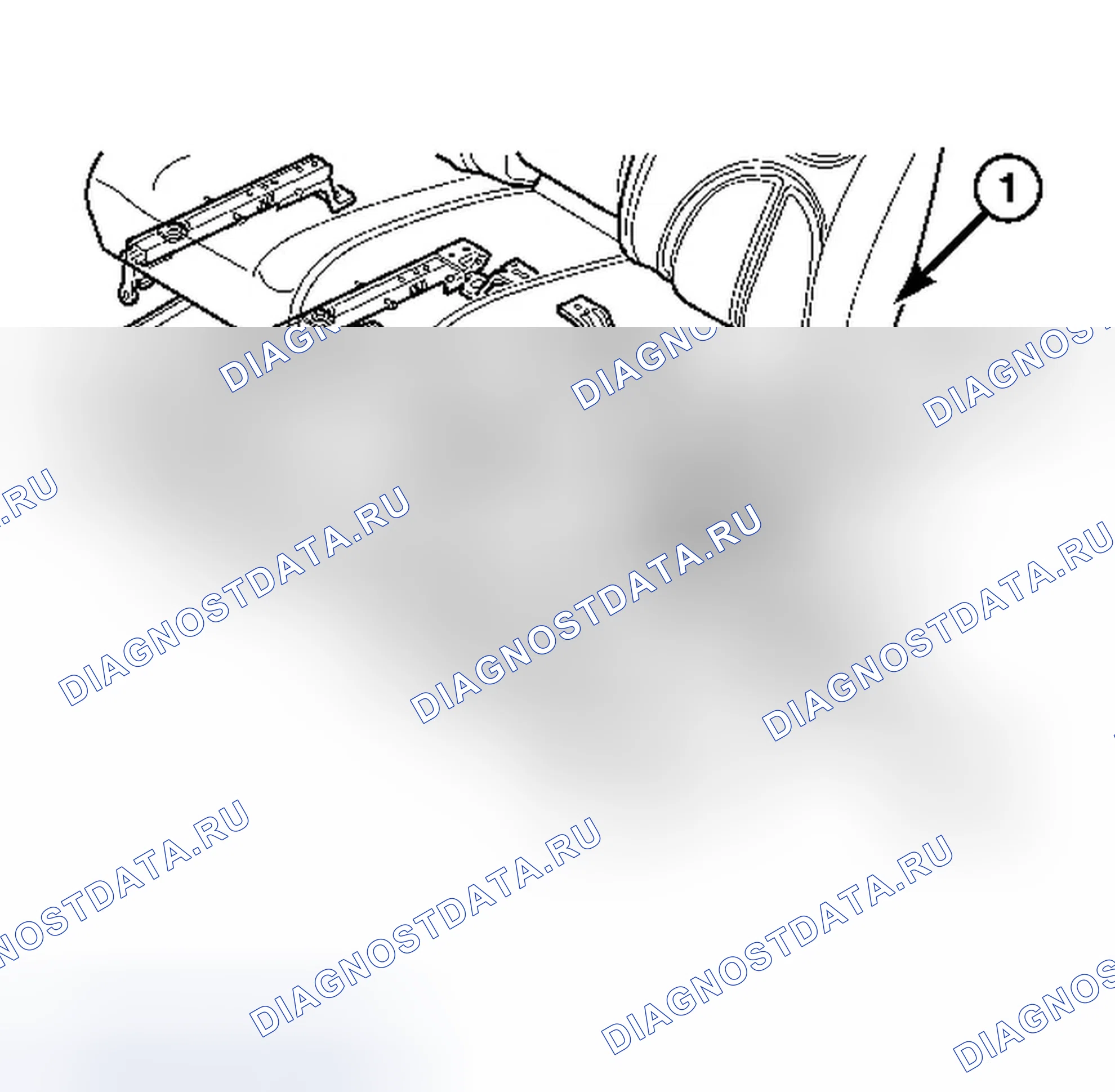 Рис. 1: ОБОГРЕВАЕМЫЙ ЭЛЕМЕНТ СИДЕНЬЯ. Dodge Dakota III