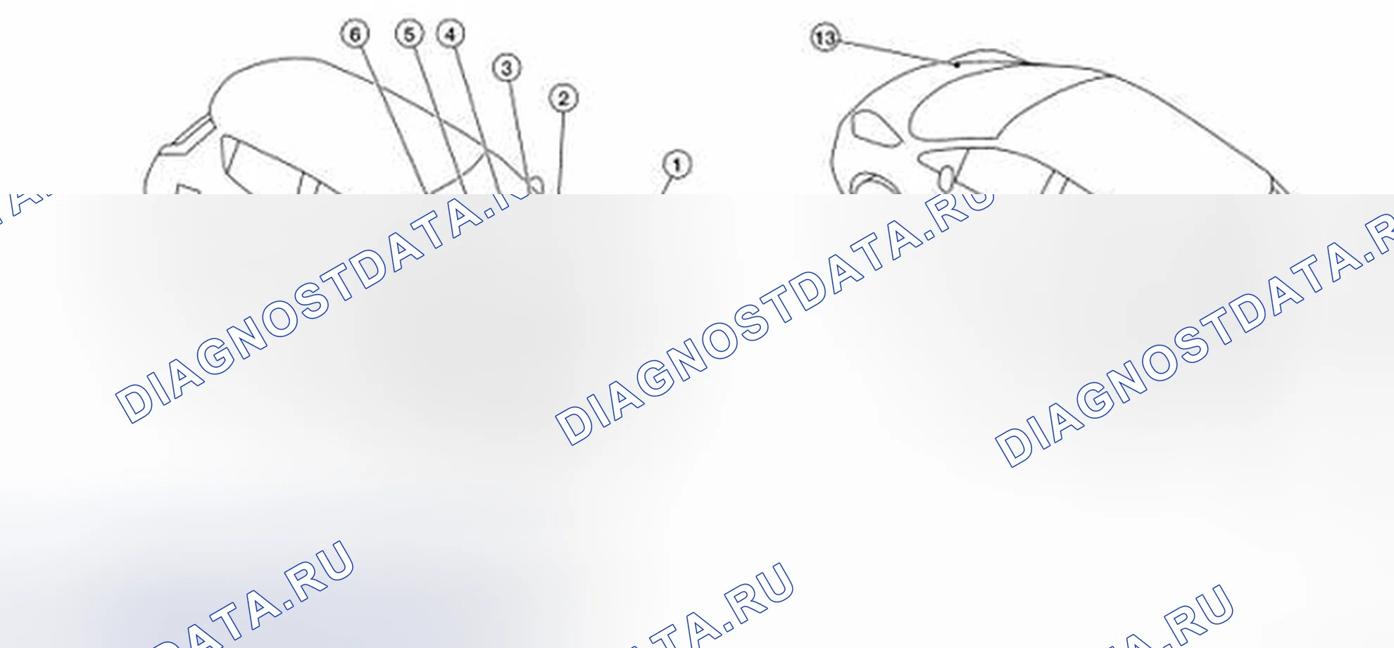 Рис. 73: Расположение компонентов. Nissan Leaf I
