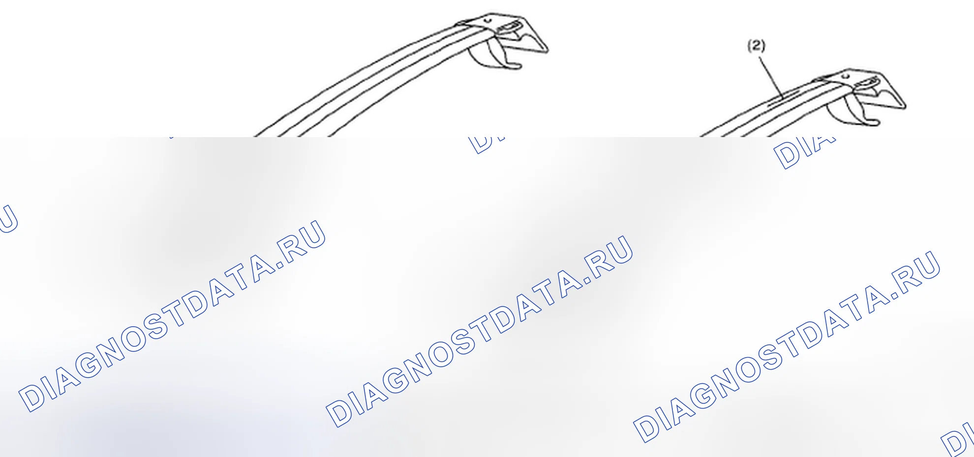 Рис. 58: Идентификация компонента поперечины. Subaru Impreza WRX GD/GG рестайлинг 2