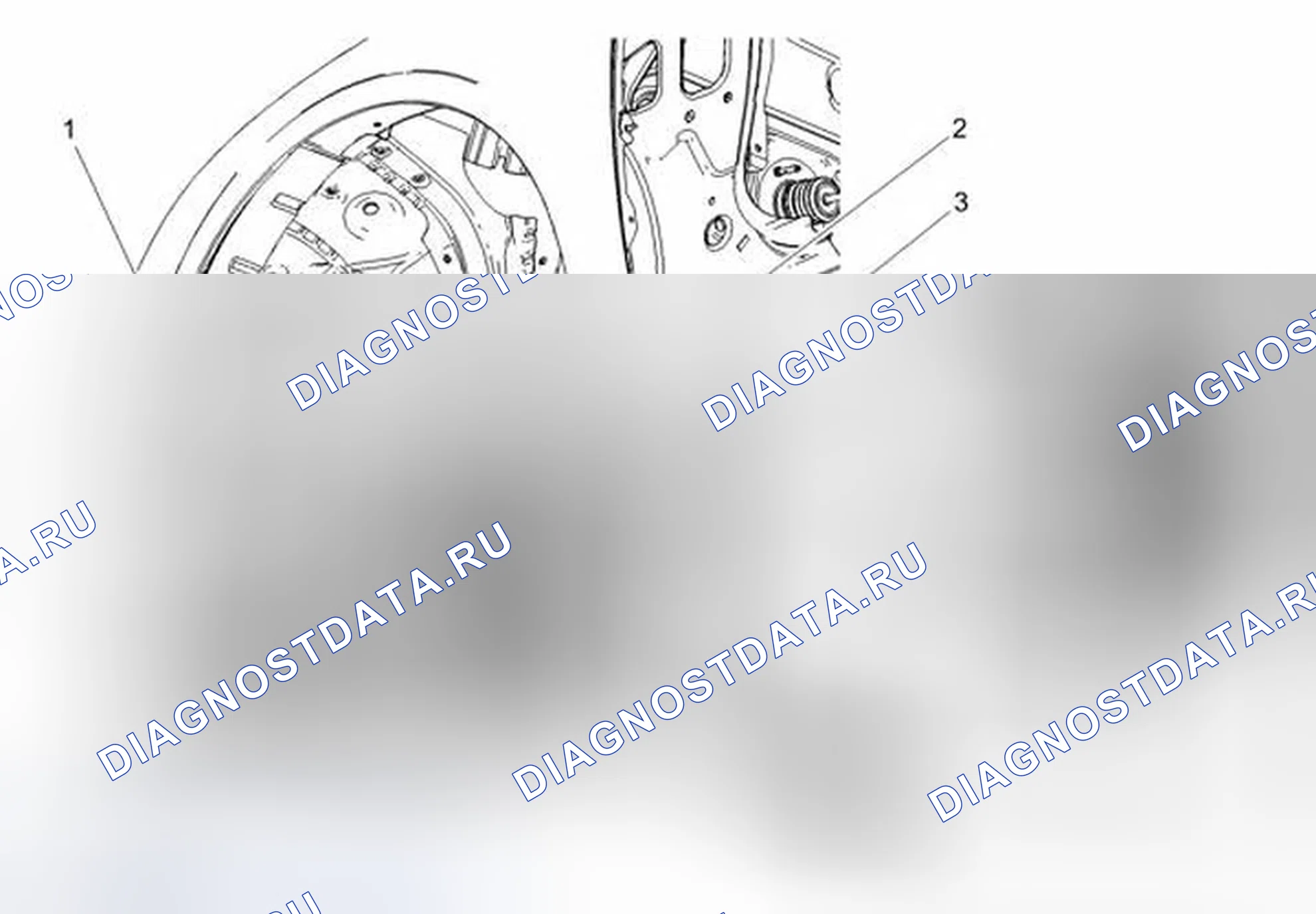 Рис. 35: Передняя часть компонентов моторного отсека. Chevrolet Cruze I рестайлинг
