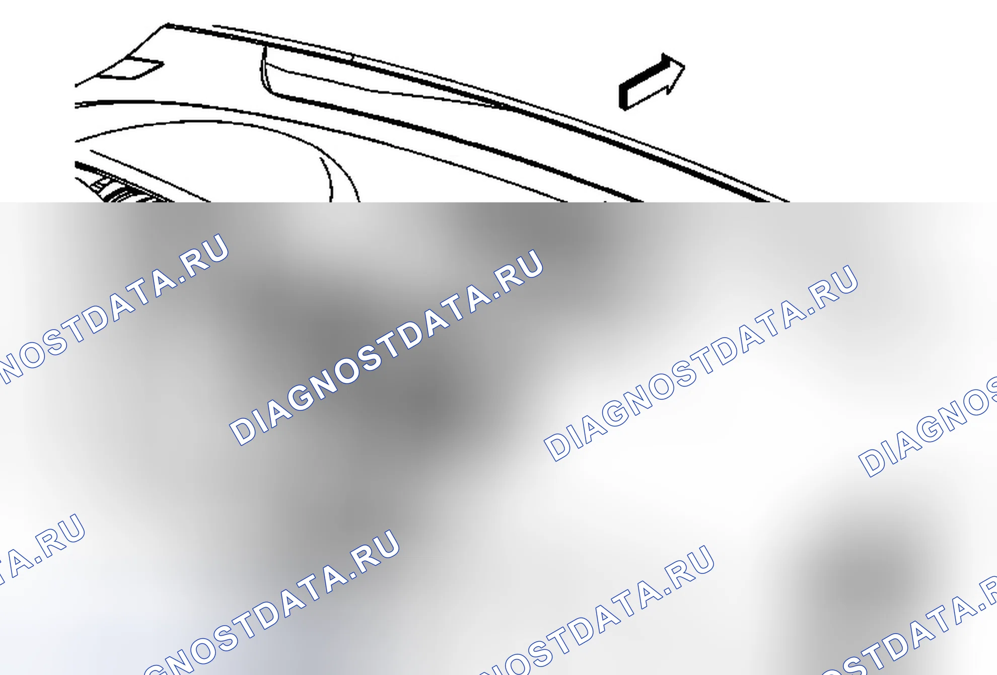 Рис. 16: Замена датчика окружающего света с автоматическим управлением фарами. Chevrolet Captiva I рестайлинг