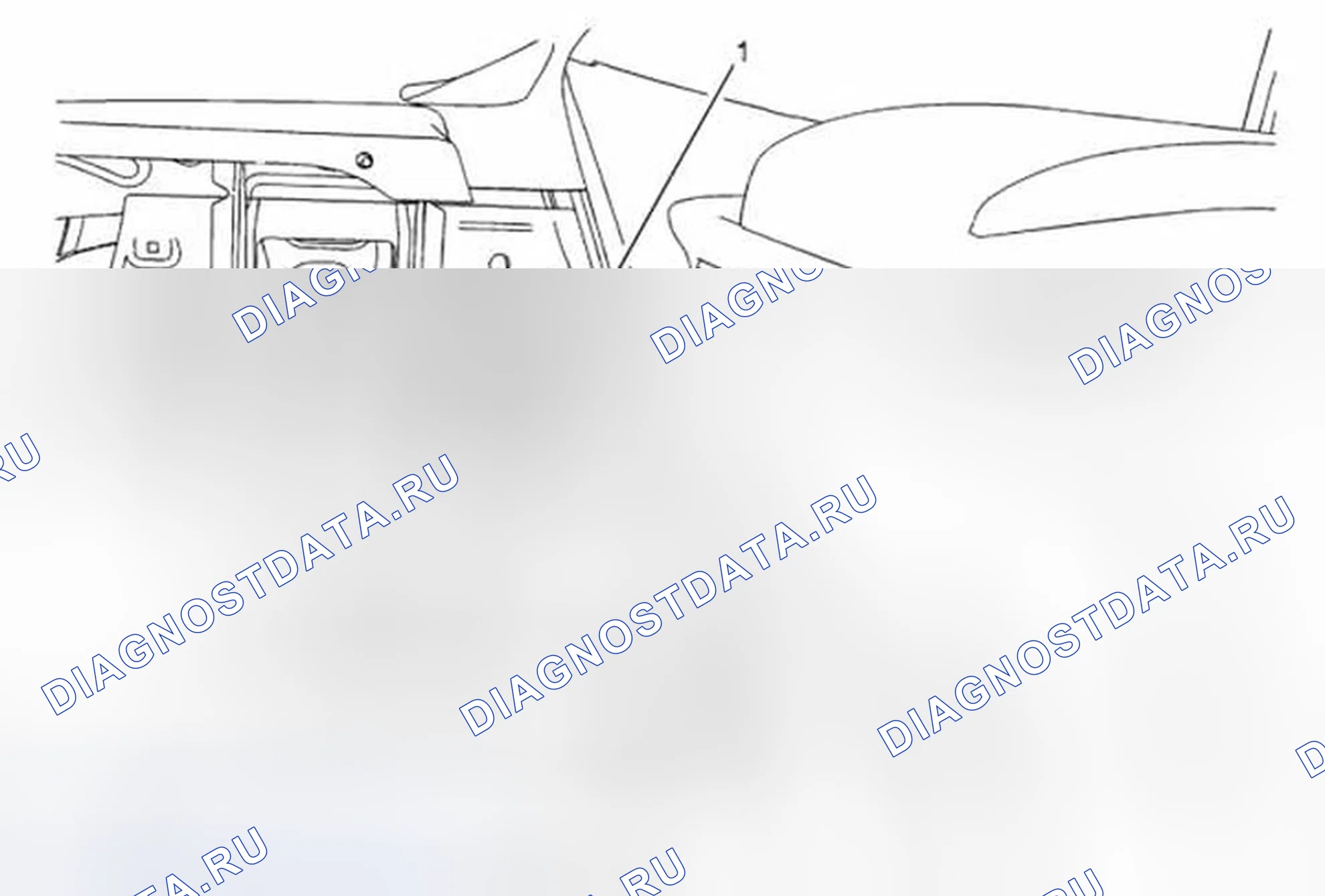 Рис. 9: Замена приемника замка двери дистанционного управления (с UFL и LDW). Buick Encore I