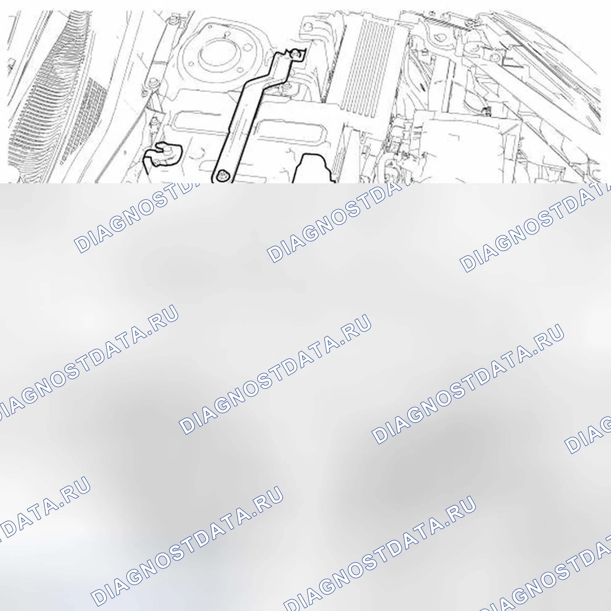Рис. 1: Кабели аккумуляторной батареи - 2.3L. Ford Fusion I рестайлинг