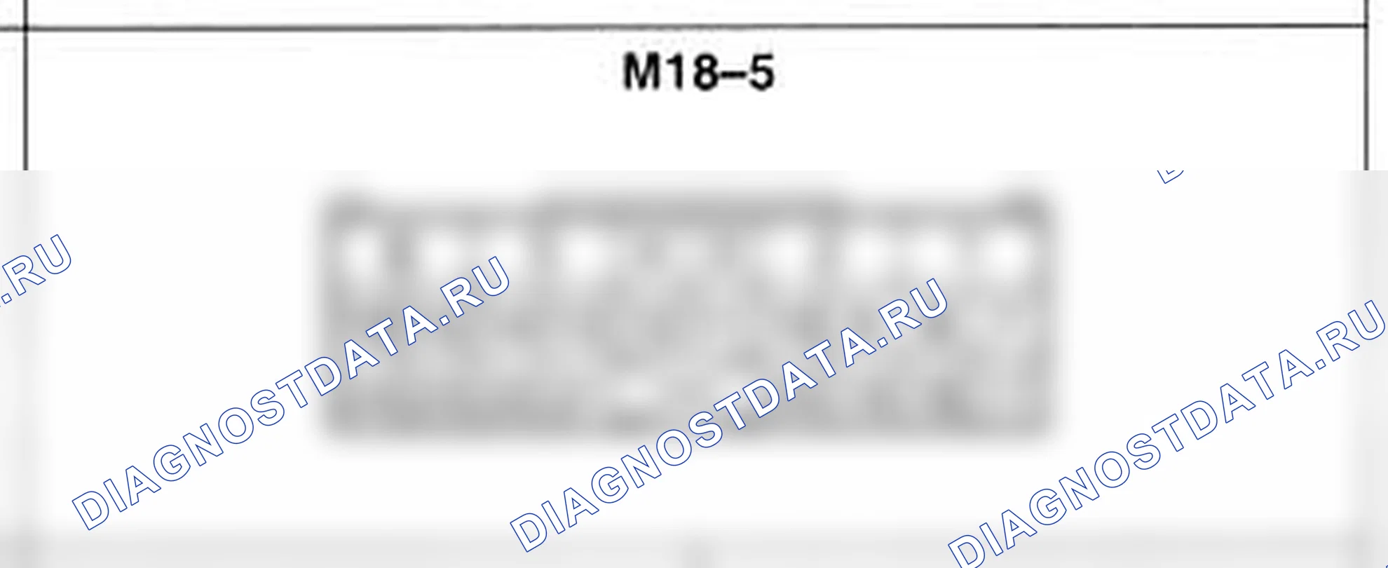 Распиновка разъёма M18-5 — основного жгута. Hyundai H-1 A1