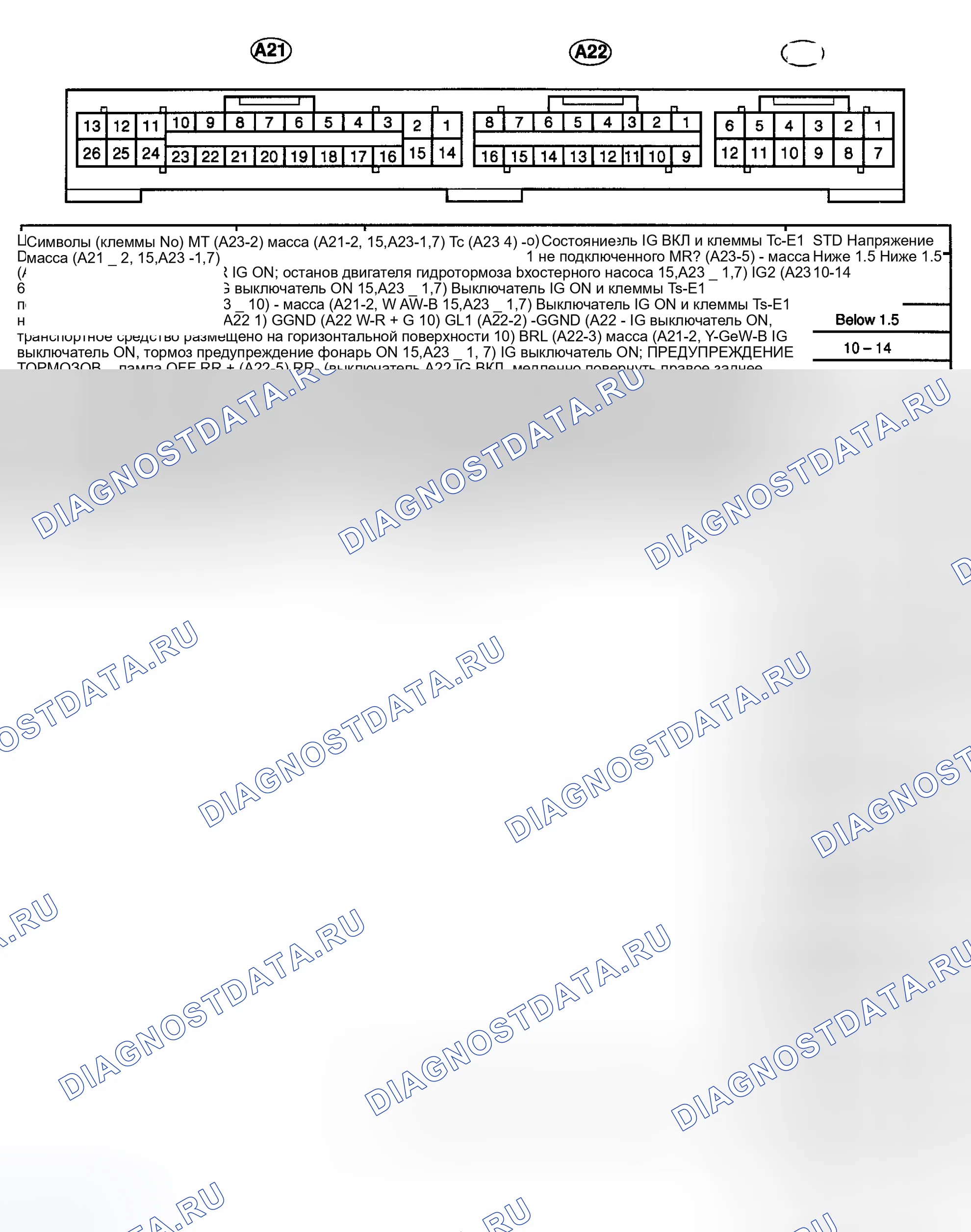 Рис. 14: ABS ECU. Toyota Land Cruiser 100