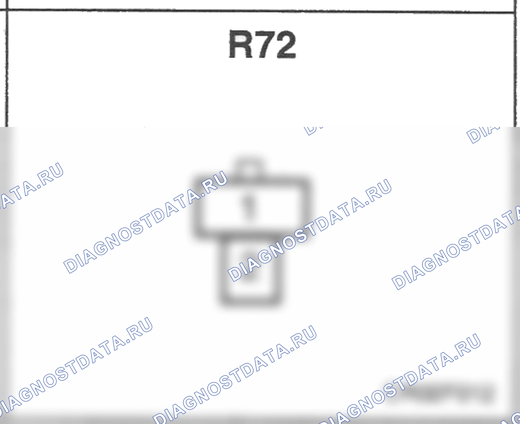 Распиновка разъёма R72 — заднего жгута. Hyundai Atos MX