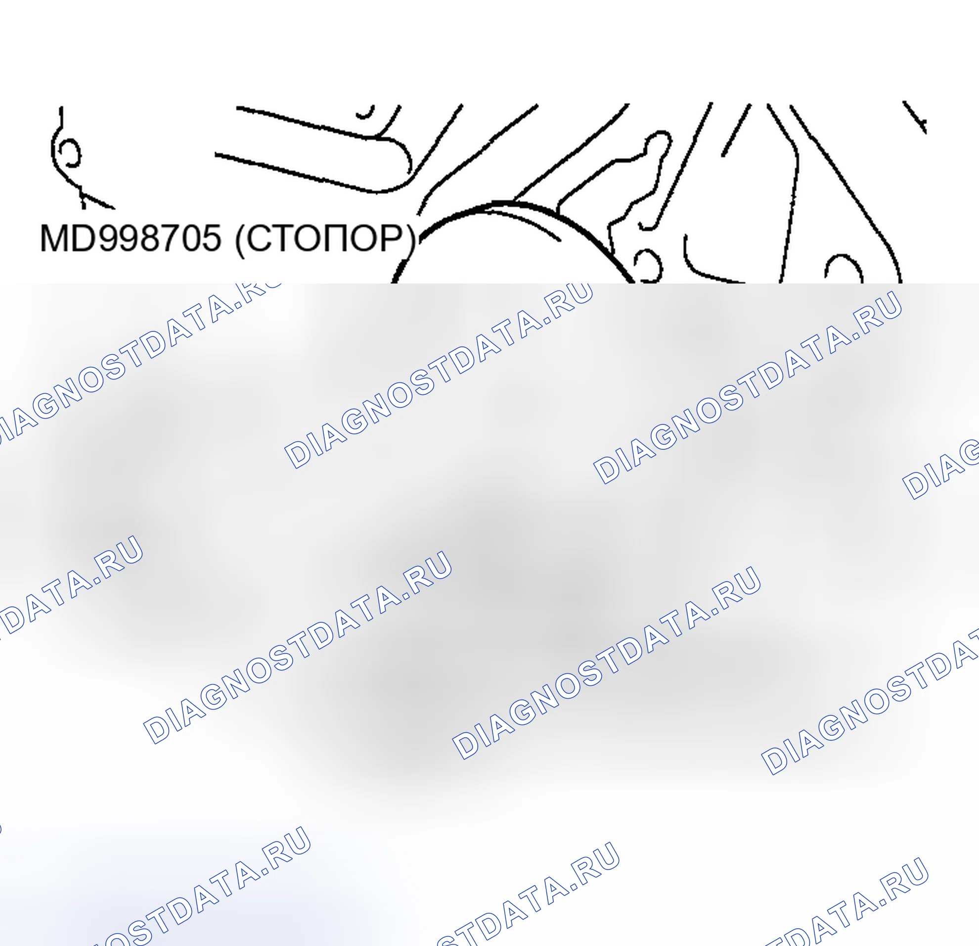 Рис. 1003: > > C < < УСТАНОВКА ПЕРЕДНЕГО ПОДШИПНИКА ВАЛА ПРОТИВОВЕСА. Mazda MX-5 NA
