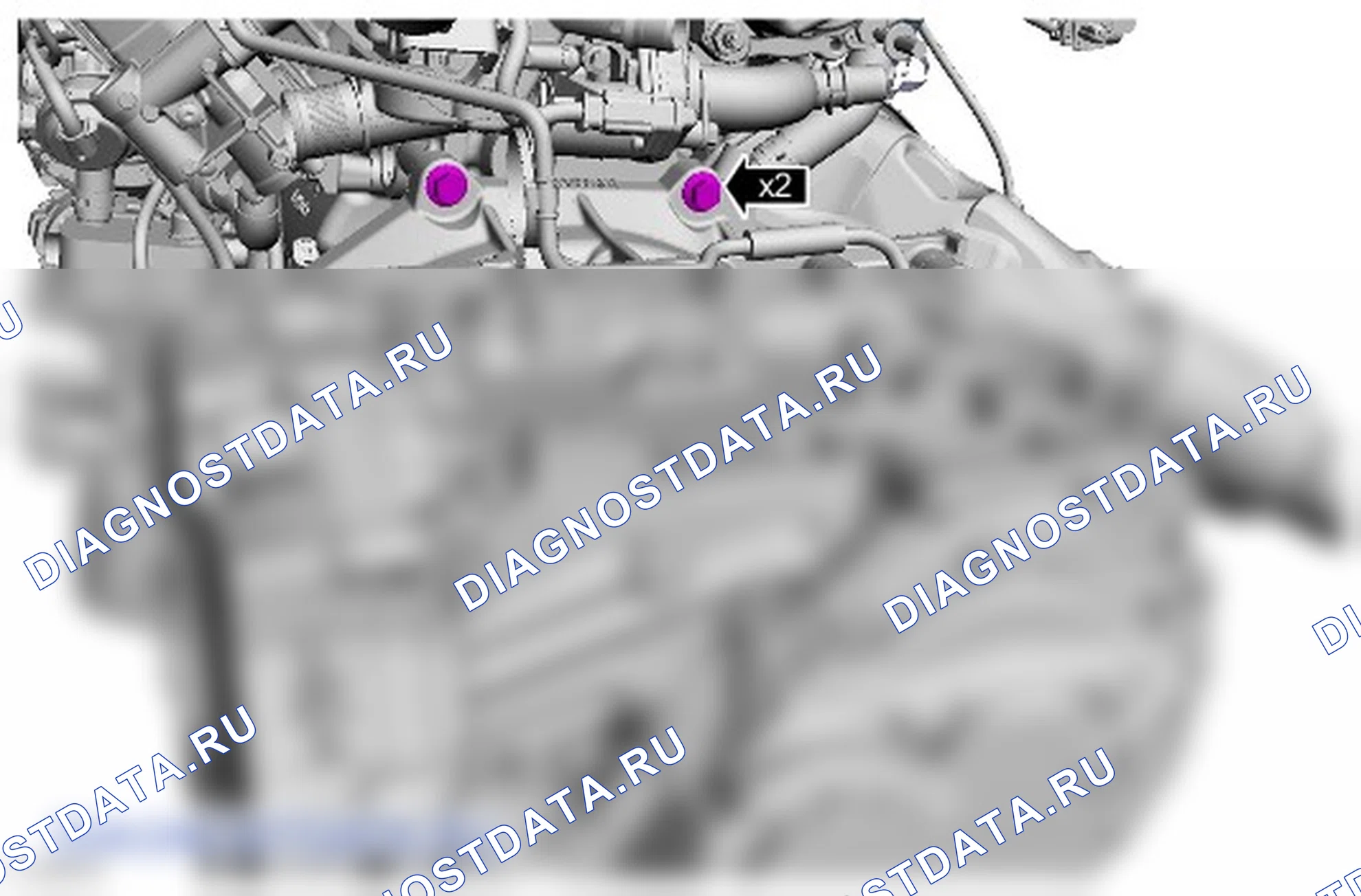 Как снять присоединяемые детали двигателя. Ford S-MAX II