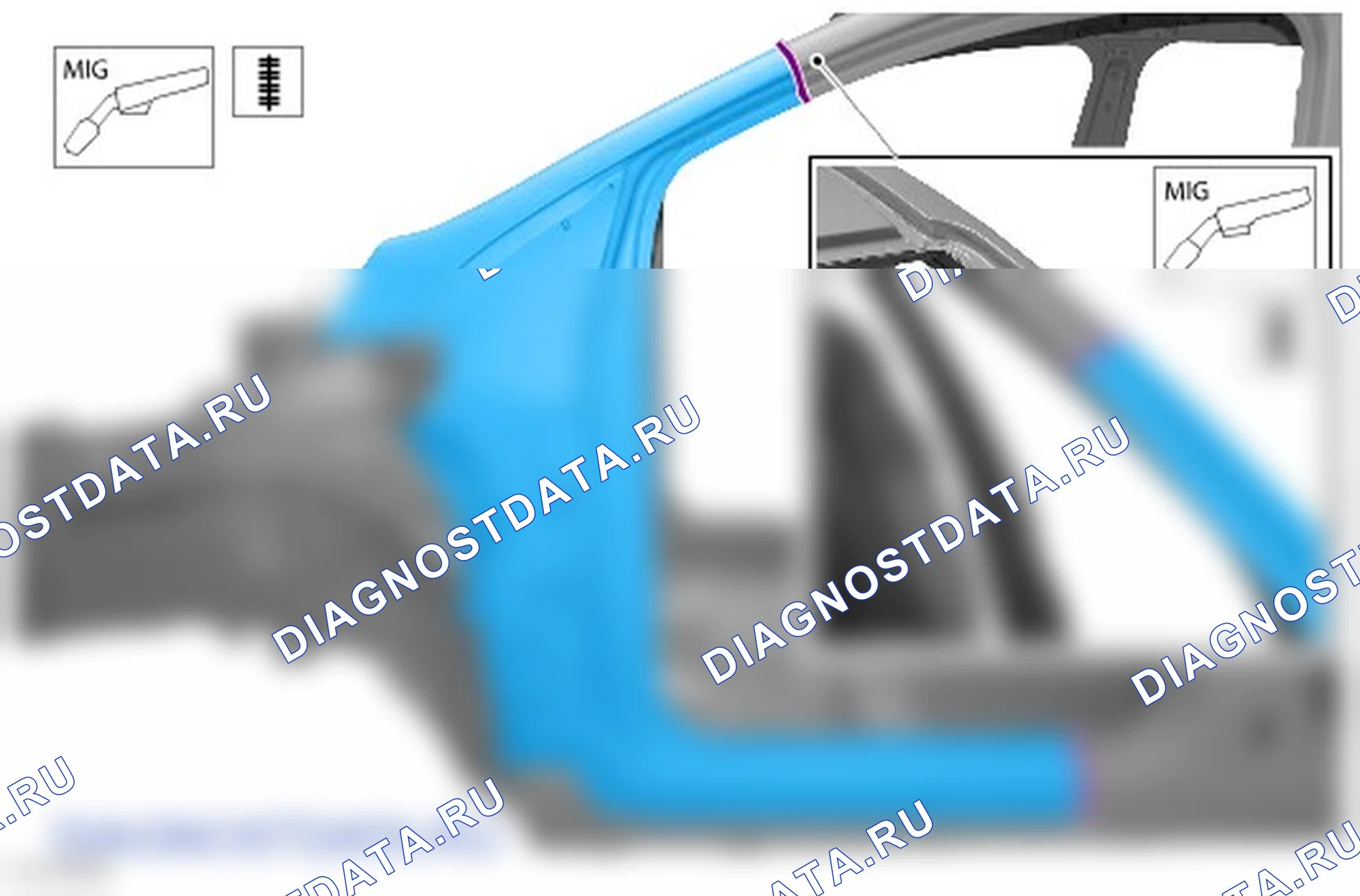 Как снять и установить секцию и усиление наружной панели стойки 'A'. Ford Kuga I