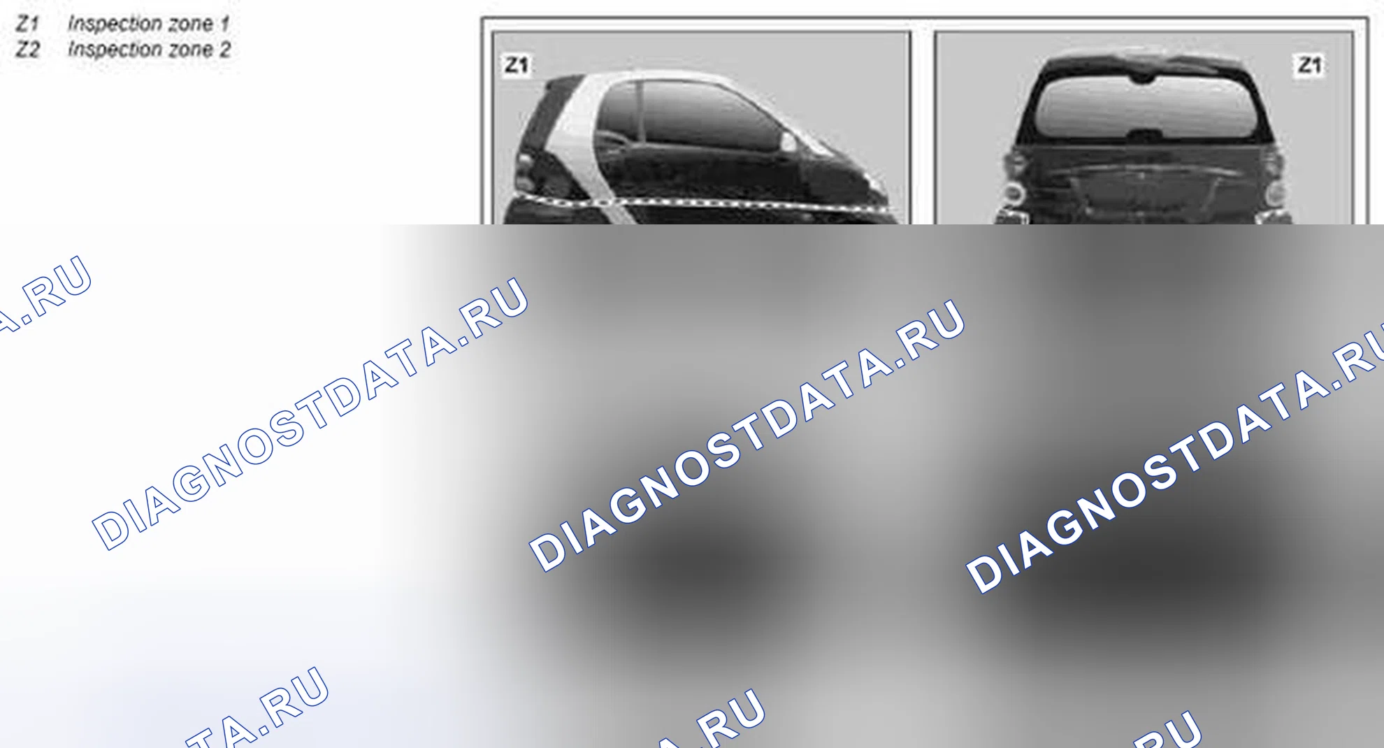 Рис. 61: Примечания по диагностике лакокрасочных материалов - AH98,00-хтагx1-xтагх2 P-0002 01MCC. Kia Soul I