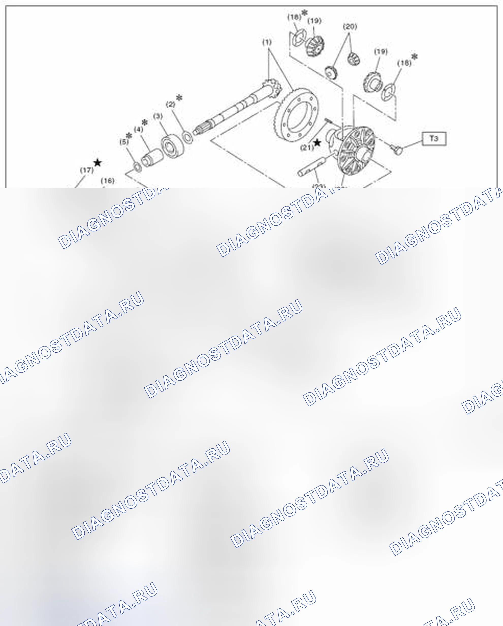Рис. 172: ЗАДНИЙ ДИФФЕРЕНЦИАЛ (VA1-TYPE). Subaru Forester SJ