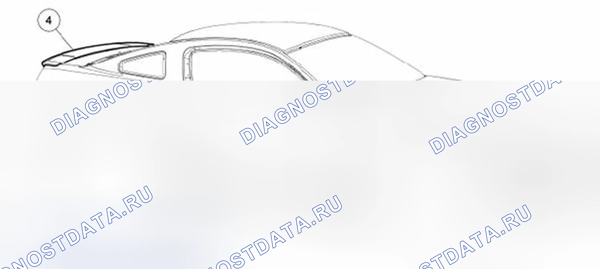 Рис. 43: Наружные пластмассы - окрашенные. Ford Mustang V рестайлинг 2