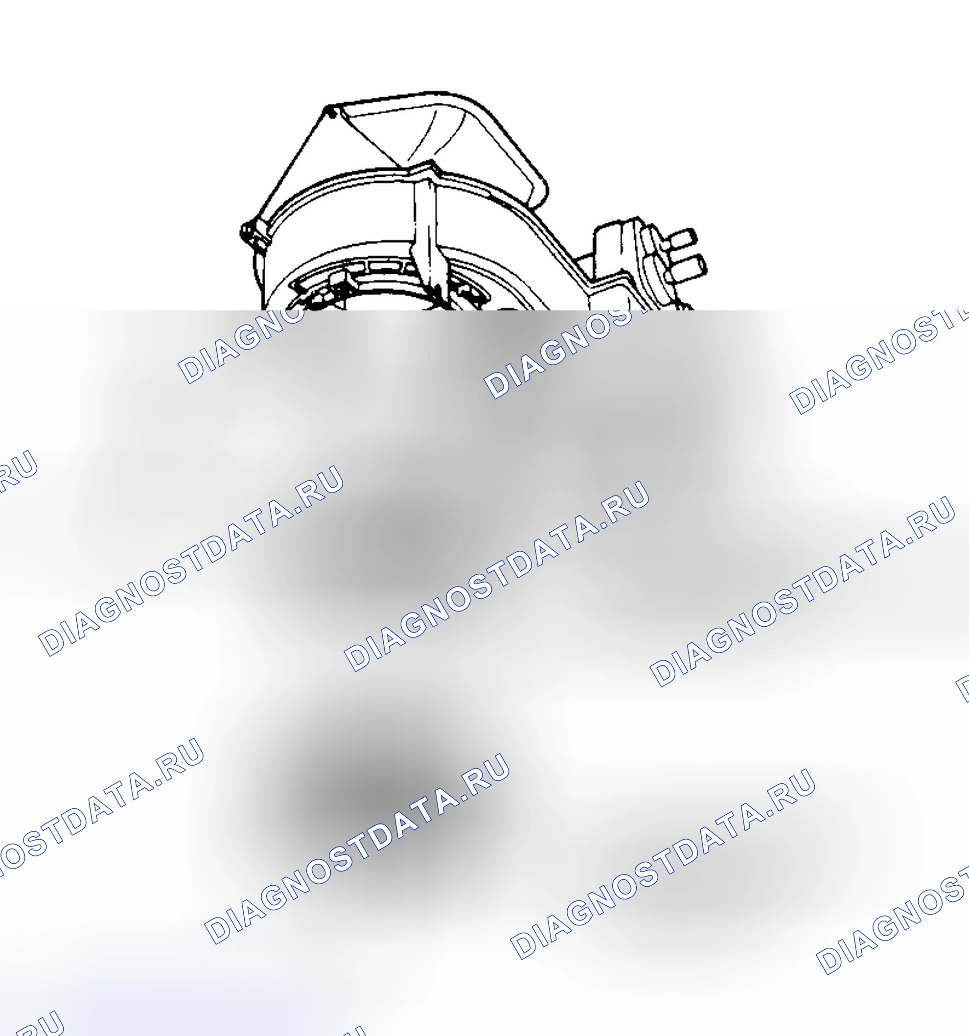 Рис. 5: Электродвигатель воздуходувки. Hyundai Porter III