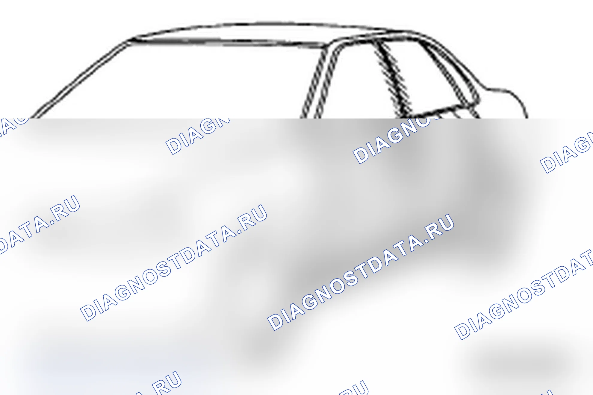 Рис. 82: Идентификация бокового сечения транспортного средства. Subaru Impreza WRX GD/GG рестайлинг 2