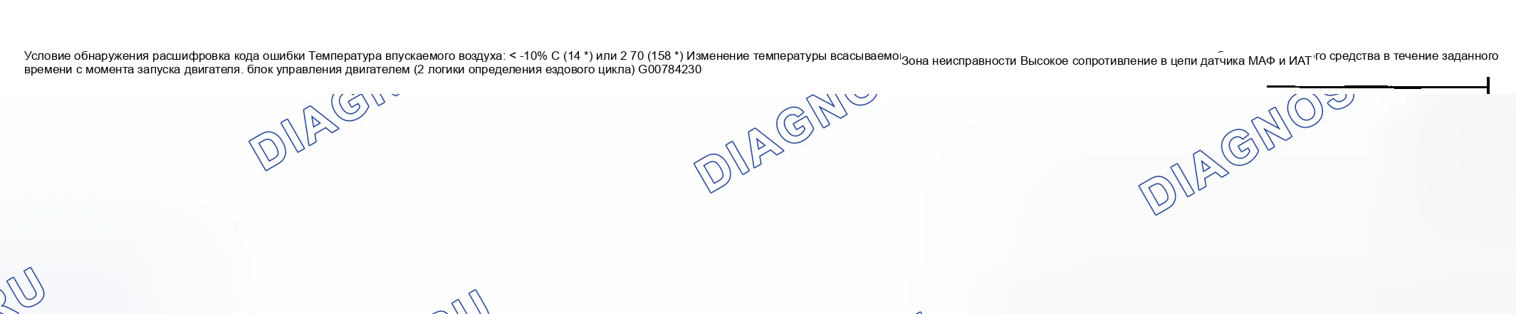Рис. 65: Состояние обнаружения расшифровка кода ошибки и область неисправностей. Suzuki Aerio I