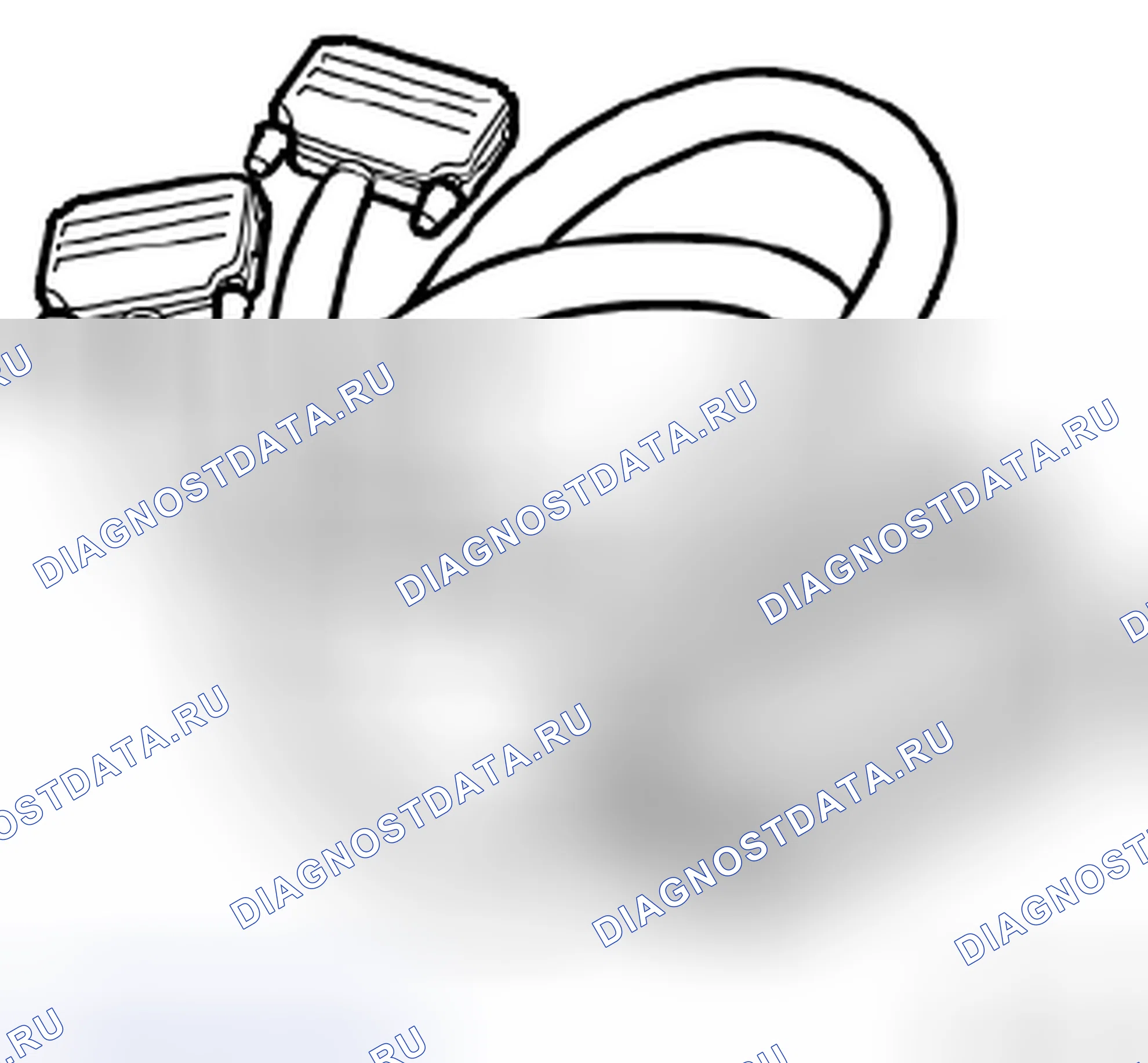 Рис. 578: 86 11 170 Тестовый кабель, 70-контактный. Kia Picanto III