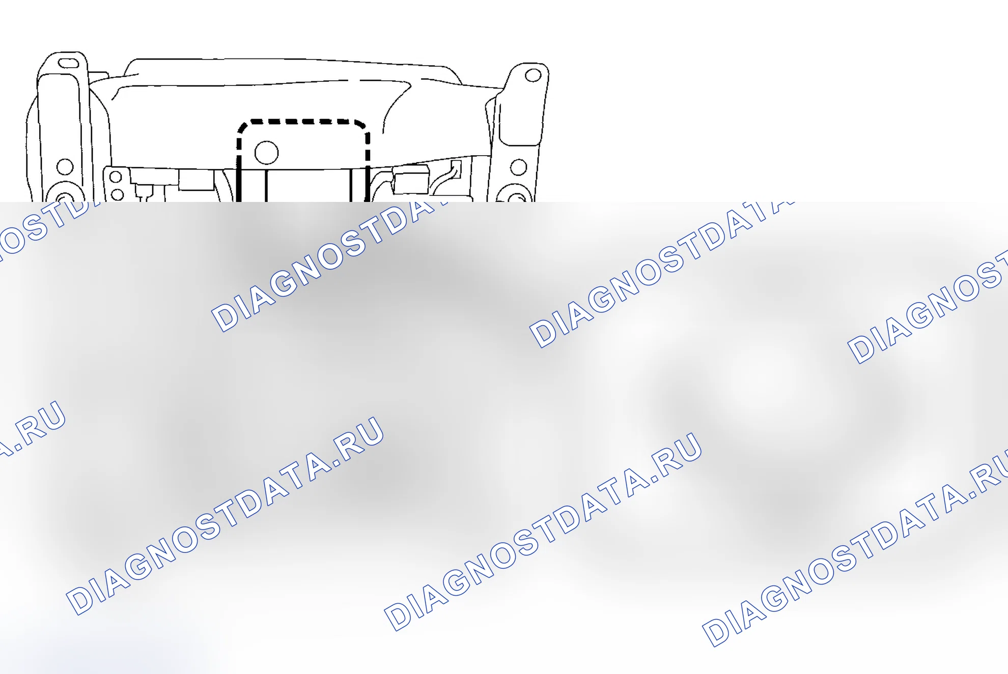 Рис. 16: МОДУЛЬ УПРАВЛЕНИЯ ОБНАРУЖЕНИЕМ ПАССАЖИРОВ. Subaru Impreza WRX GH