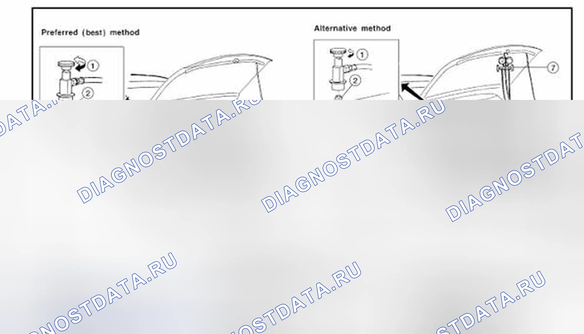 Рис. 219: Система откачки и заправка хладагента. Honda Today I