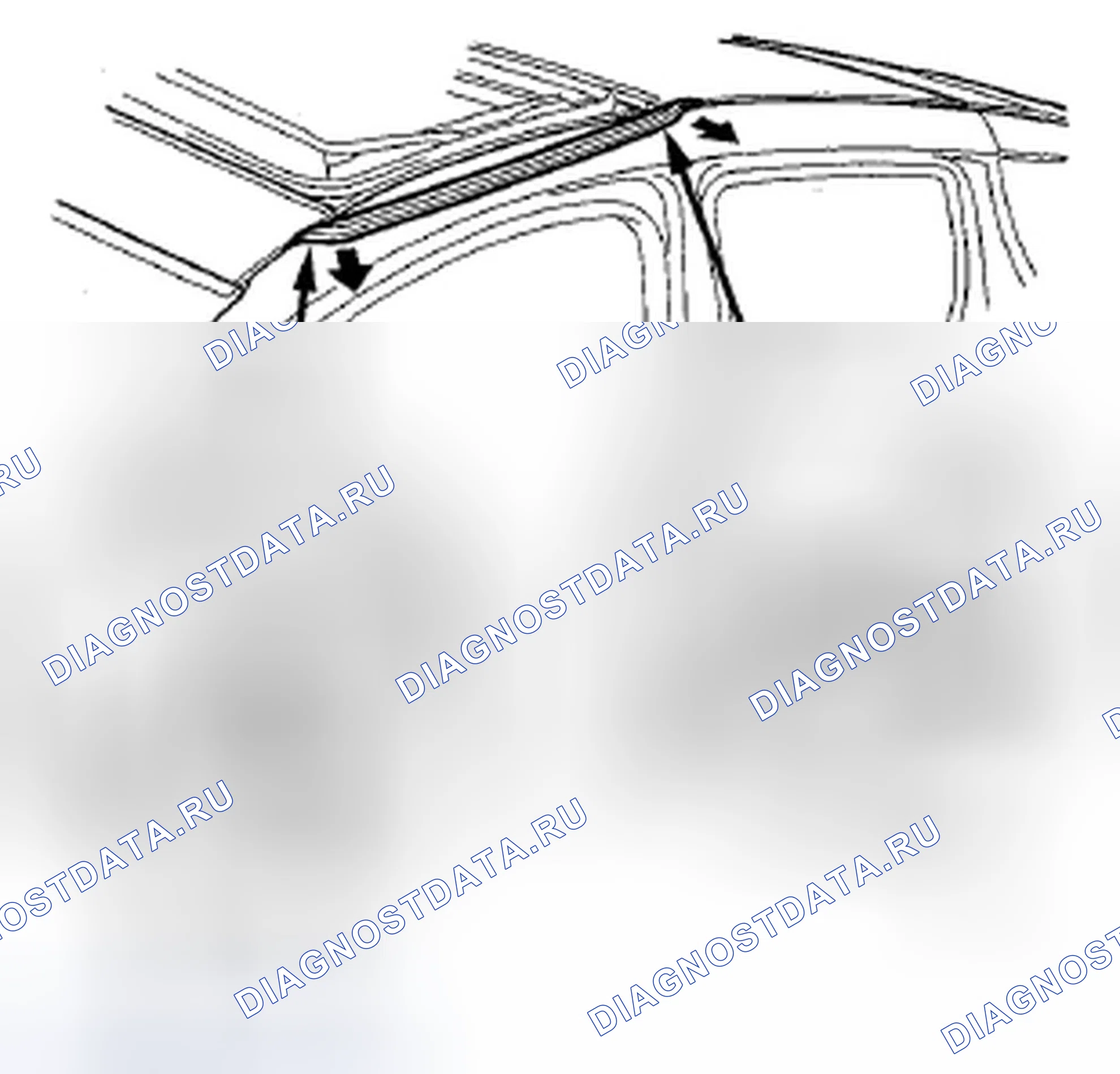 Рис. 72: Боковое уплотнение. Acura ZDX I