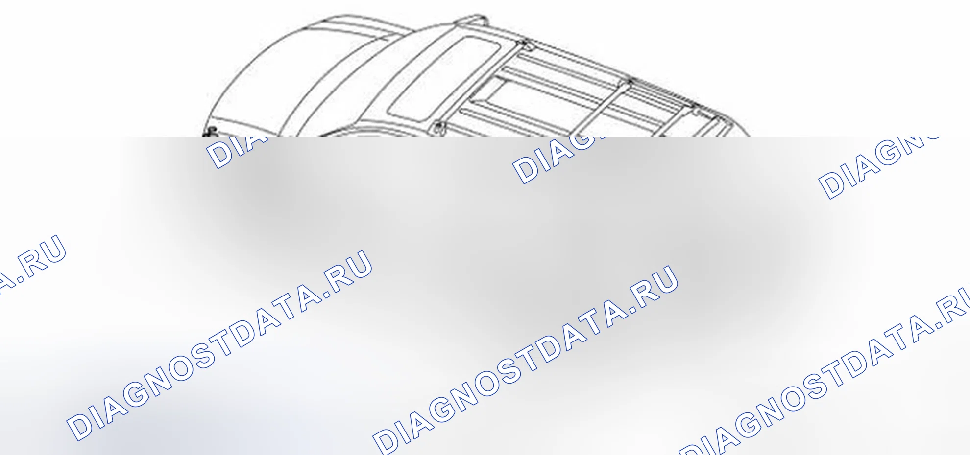 Рис. 7: Схема расположения трубок задней шайбы. Infiniti QX56 I рестайлинг