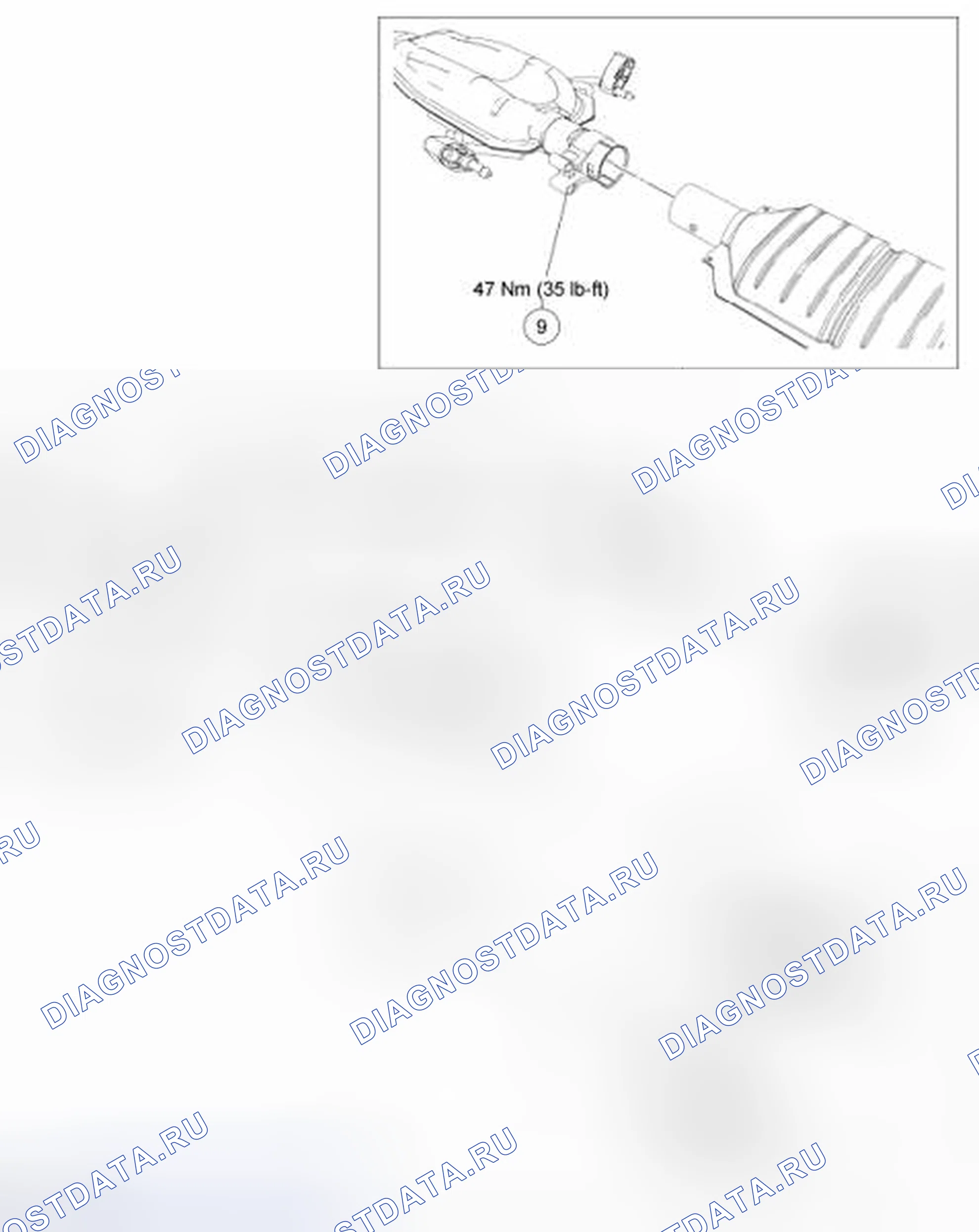 Рис. 8: Полный привод 3.0L (AWD) (вид 3 из 3). Hyundai Lafesta I