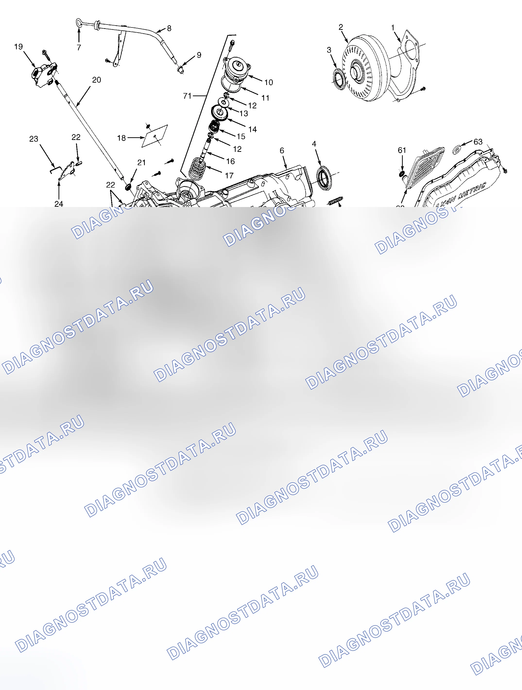 Рис. 35: РАЗБОРКА ТРАНСАКСЕЛЯ. Hyundai ix20 I