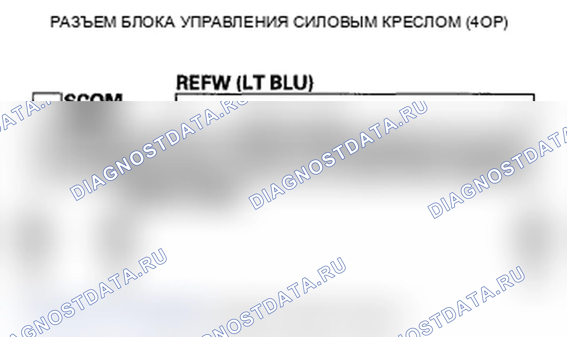 Рис. 73: B1845 расшифровка кода ошибки: Неисправность цепи переключателя отката сиденья с электроприводом. Acura TL IV