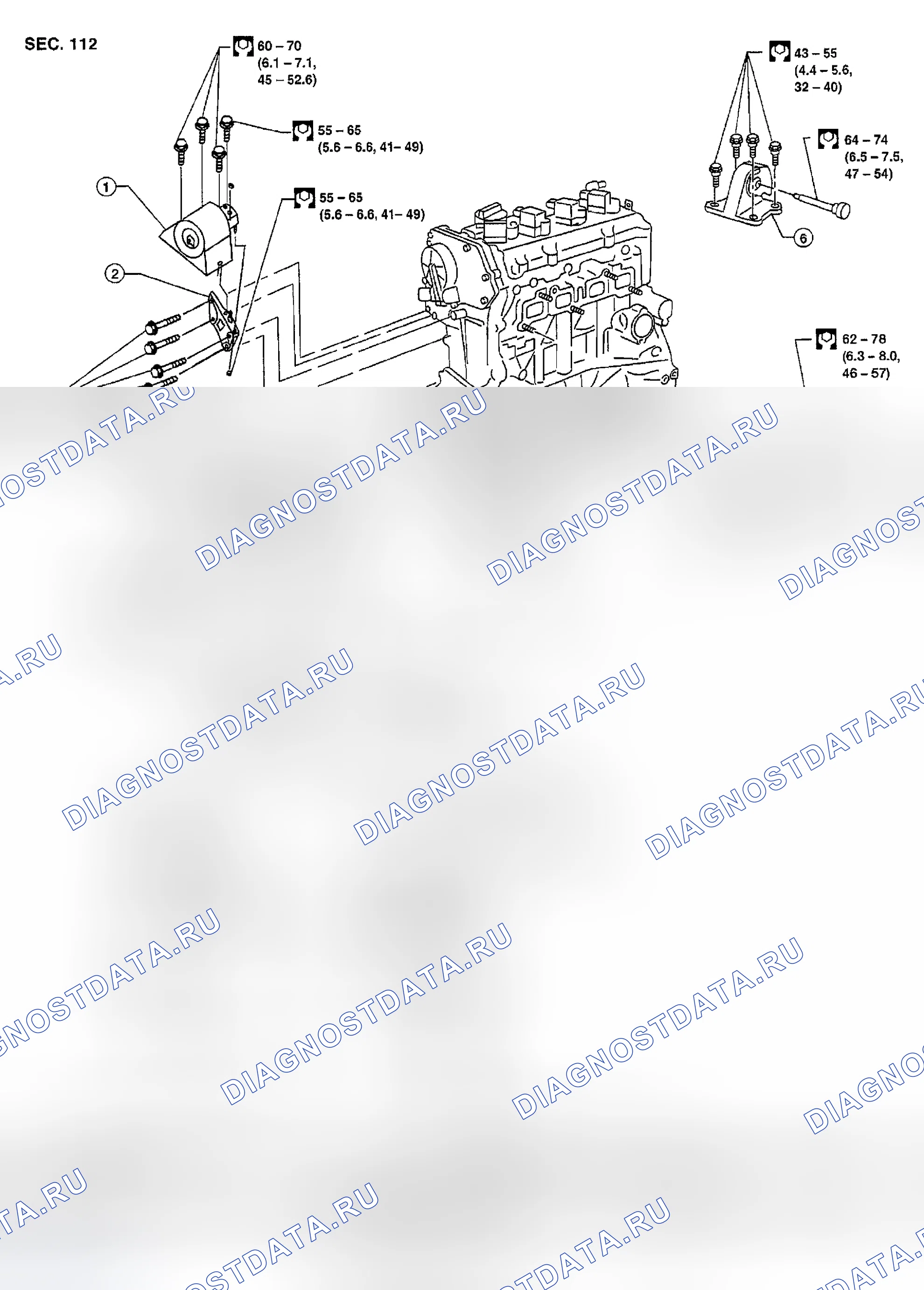 Рис. 205: Демонтаж и монтаж. Nissan Sentra B15