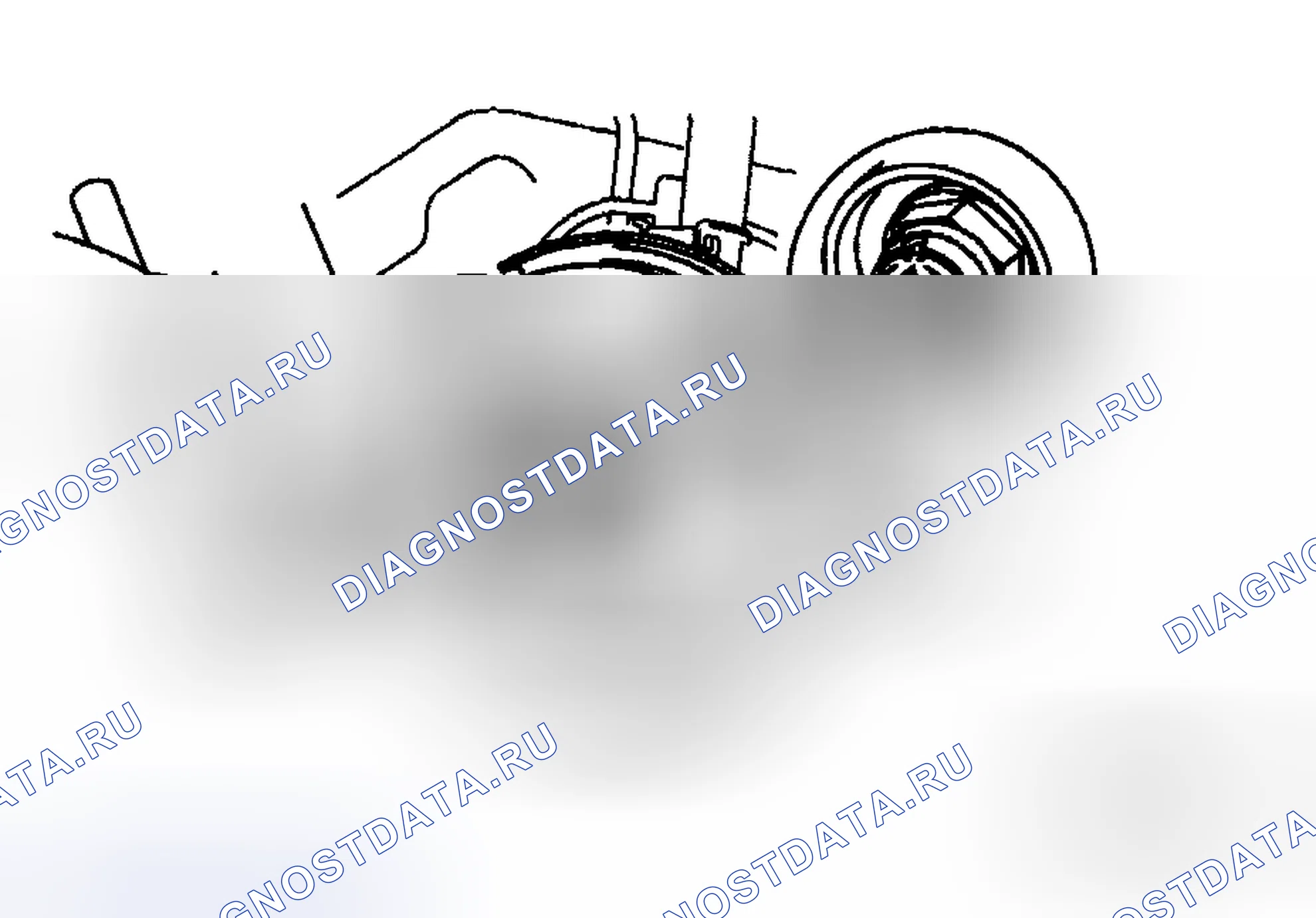 Рис. 6: Примечание по снятию контргайки. Mazda 5 I