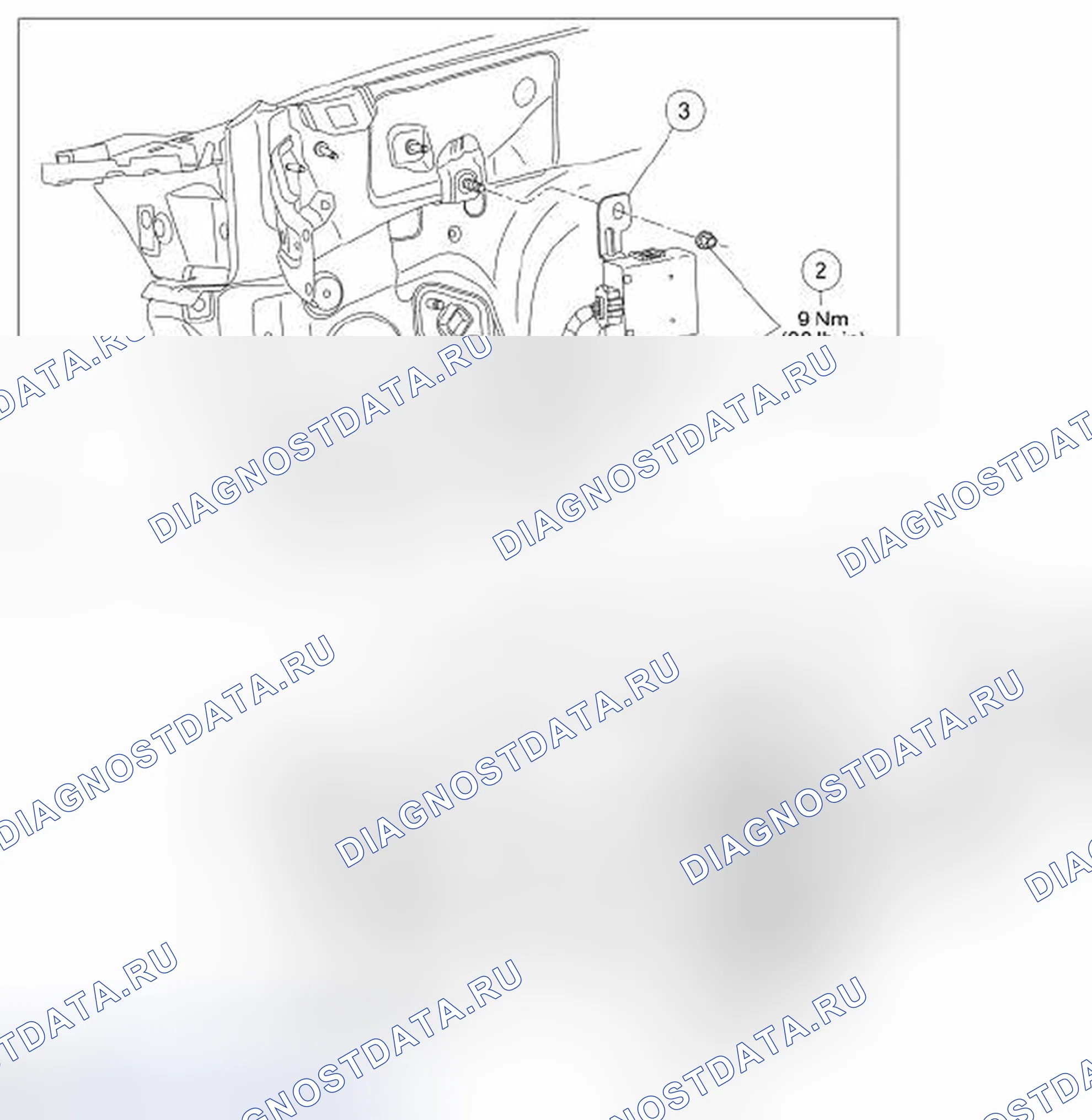 Рис. 11: Демонтаж и монтаж. Hyundai Lafesta I