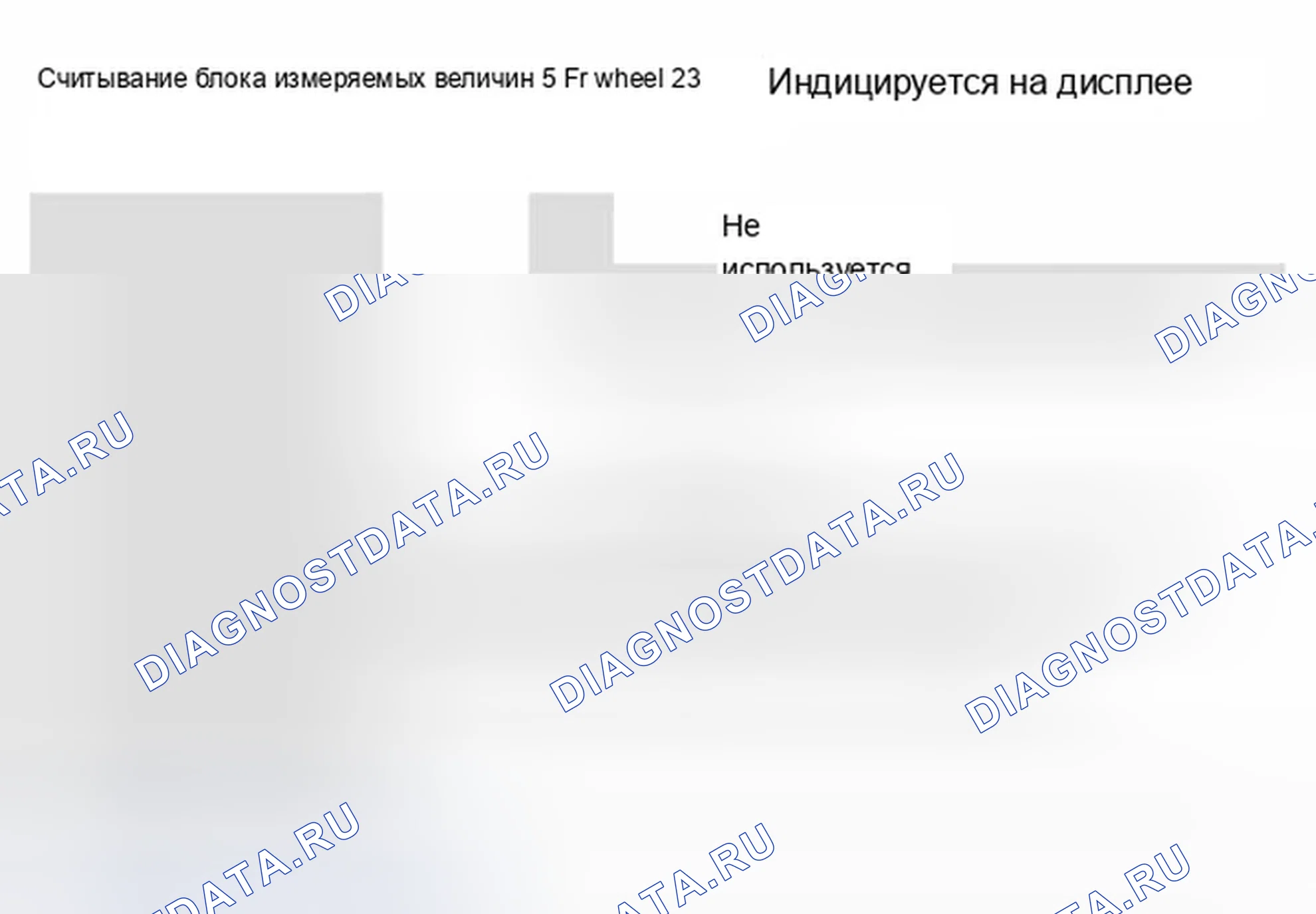 Рис. 532: Блок измеряемых величин 005. Audi A8 D2