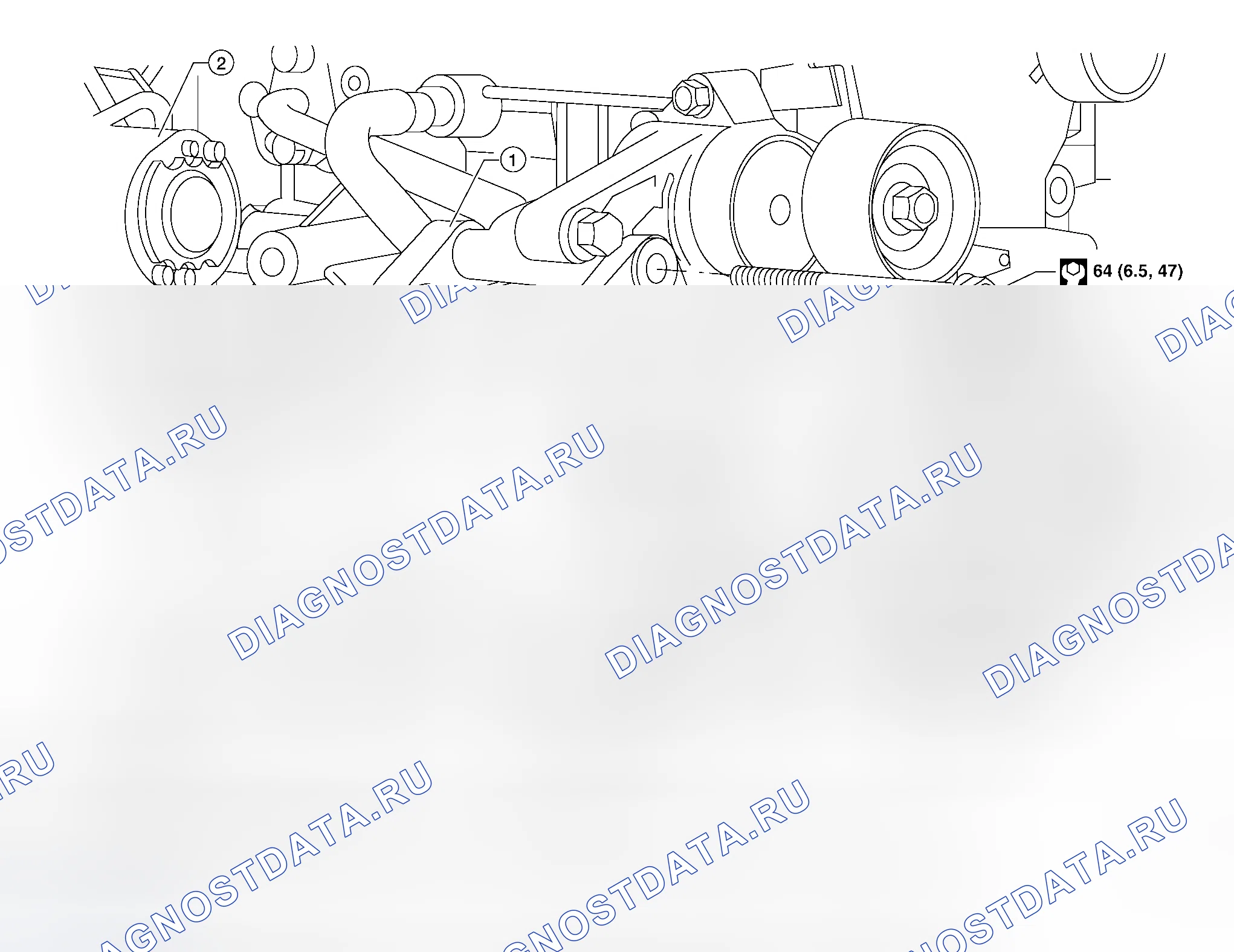 Рис. 29: Демонтаж и монтаж - модели QR25DE. Honda Odyssey I
