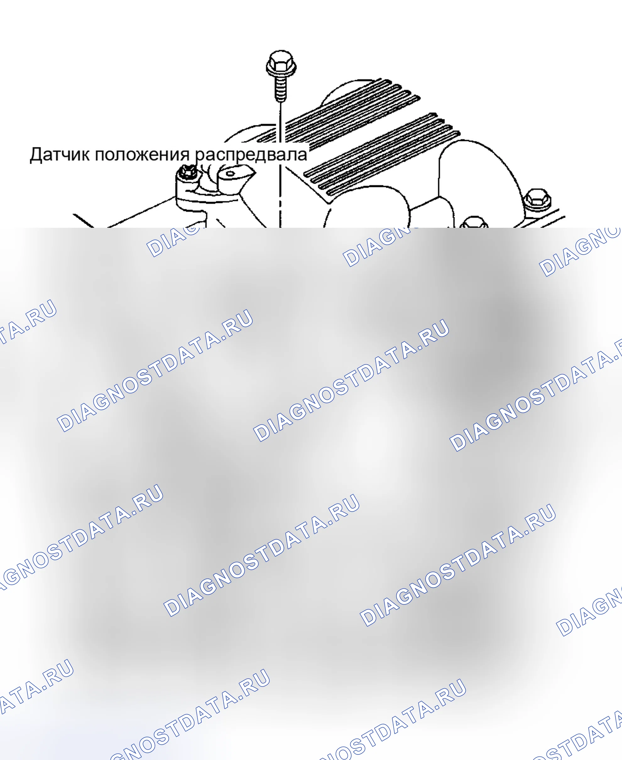 Рис. 2: Датчик положения распределительного вала. Hyundai Venue I