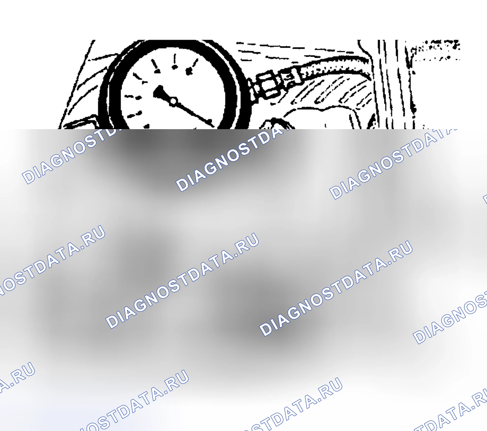 Рис. 92: Проверка давления топлива. Porsche Boxster 986