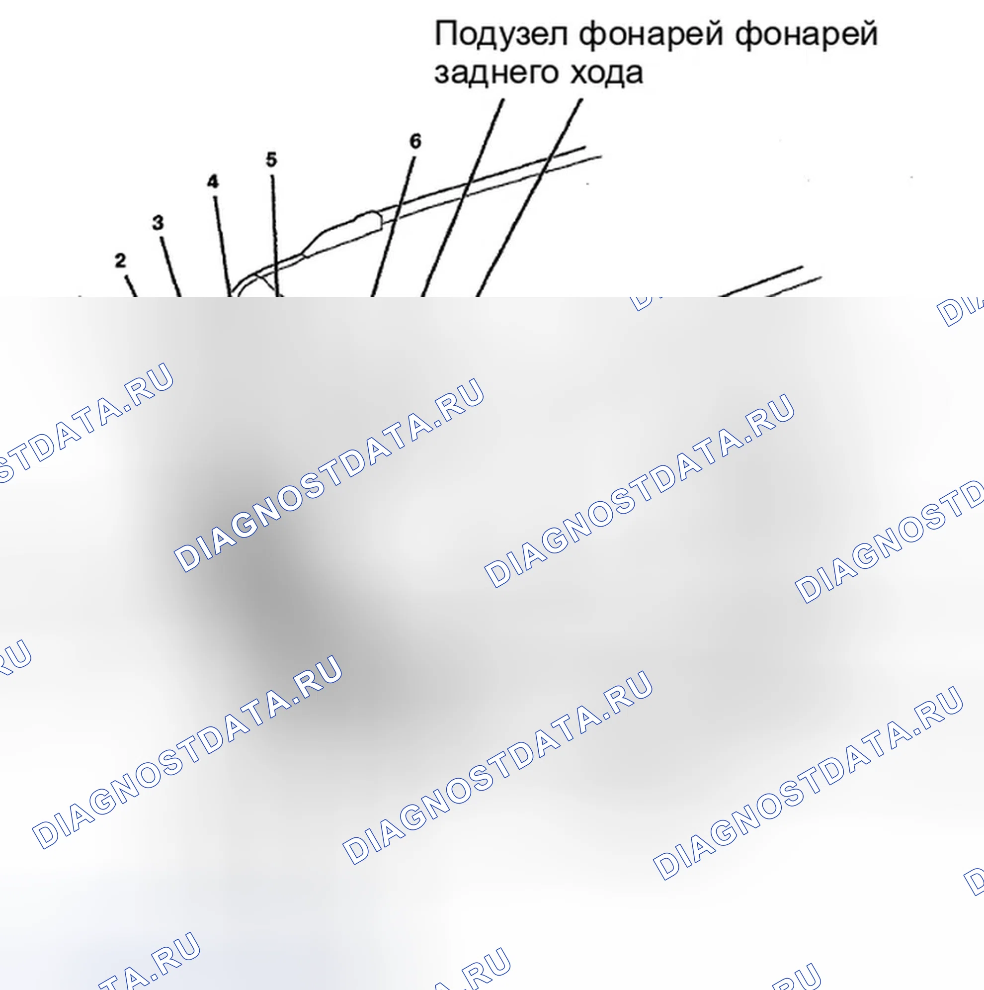 Рис. 529: Идентификация соединителей подвесных ремней задней двери (стр. 203-33). Honda Pilot II