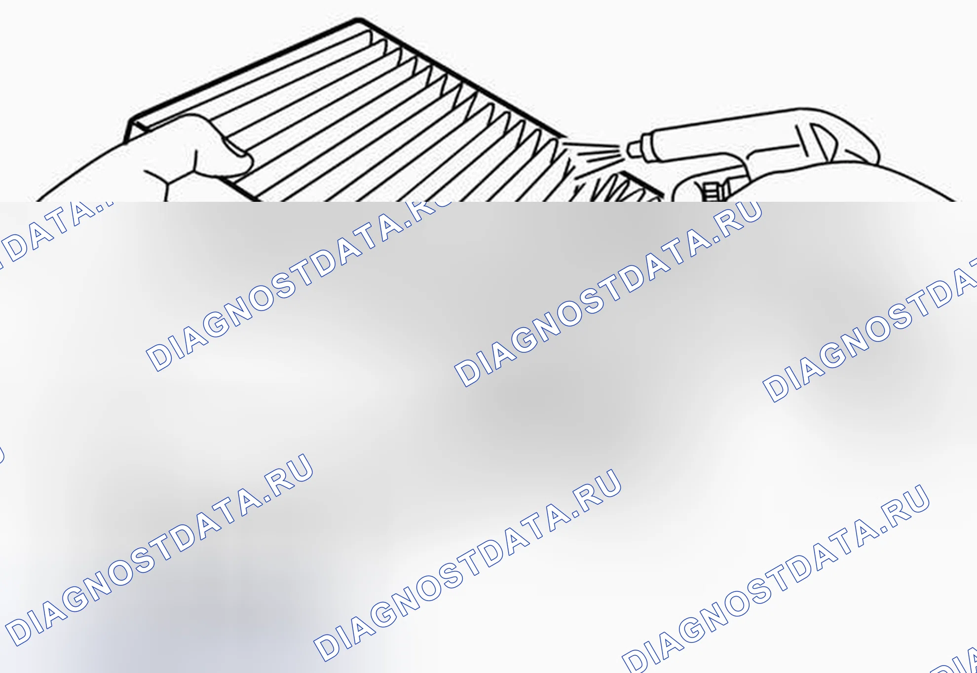 Рис. 113: Проверка воздушного фильтра ОВКВ (если он оборудован). Suzuki SX4 I
