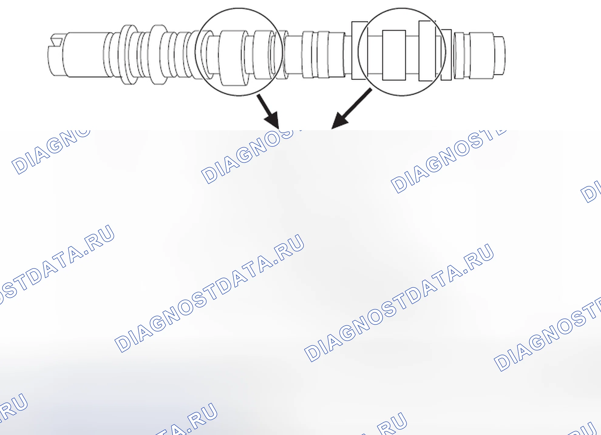 Рис. 466: РАСПРЕДЕЛИТЕЛЬНЫЙ ВАЛ. Subaru Outback BR