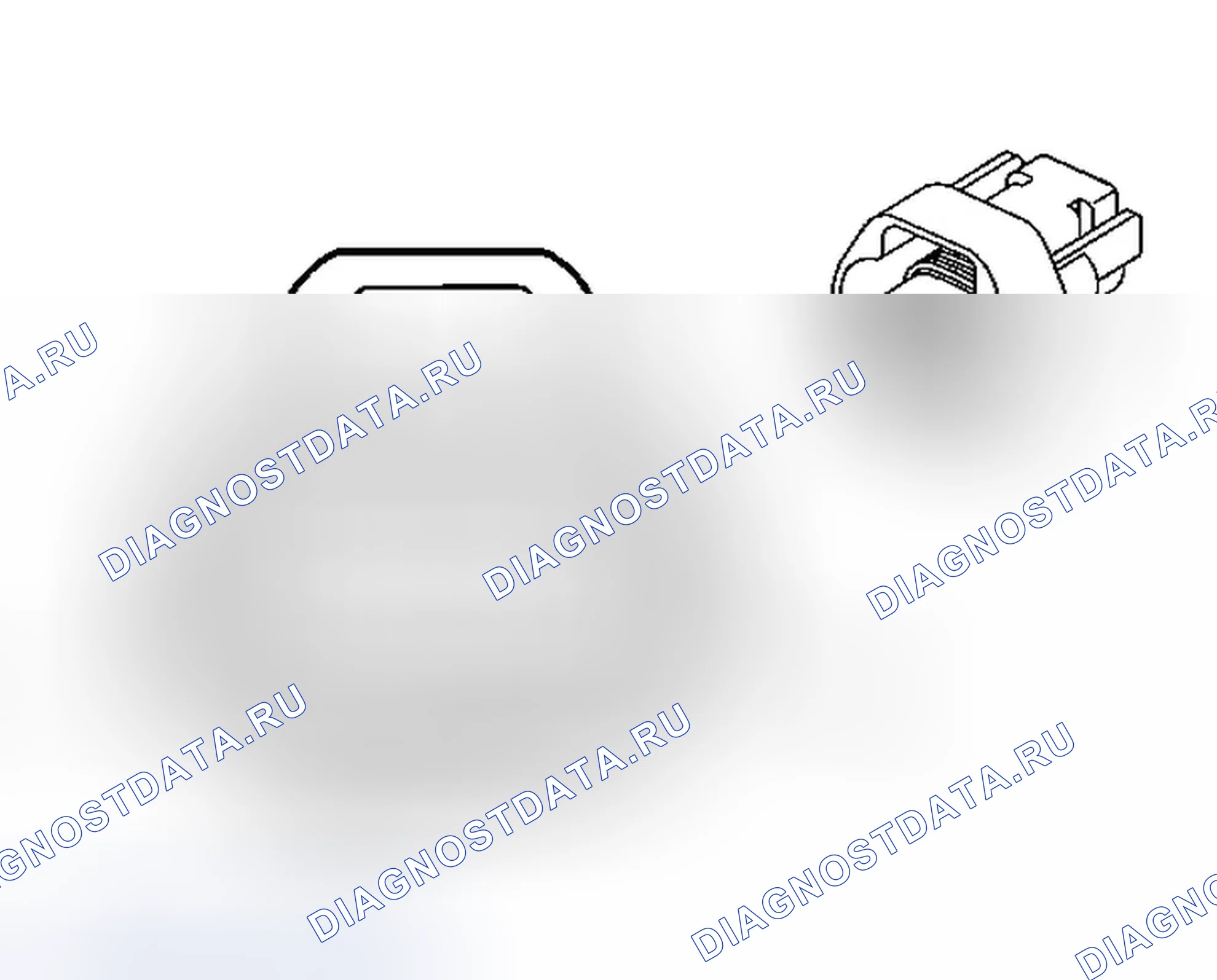Рис. 7: Разъем датчика скорости входного вала (ISS), сторона жгута проводов. Chevrolet Equinox I