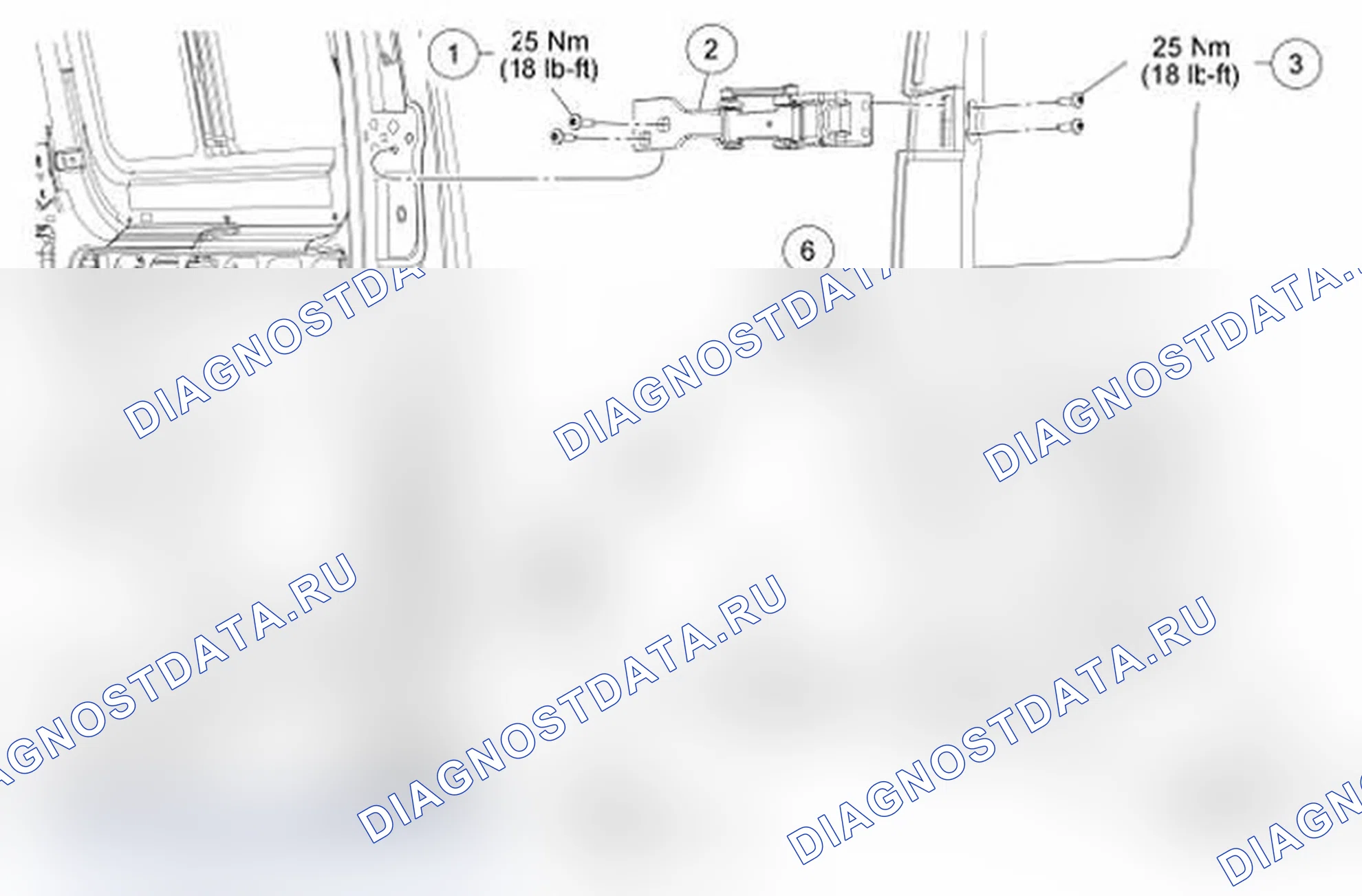 Рис. 95: Дверь - задний груз. Ford Transit Connect I рестайлинг