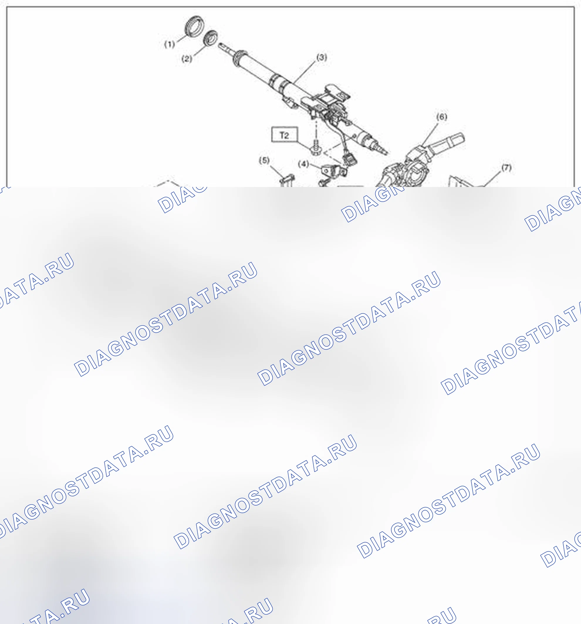 Рис. 17: РУЛЕВОЕ КОЛЕСО И КОЛОНКА. Subaru Outback BR рестайлинг
